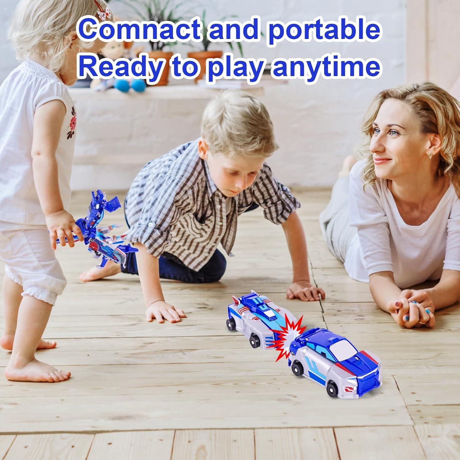 Juguete Transformador Dinosaurio Vixiwi Dragón Ala Plateada 12.7cm