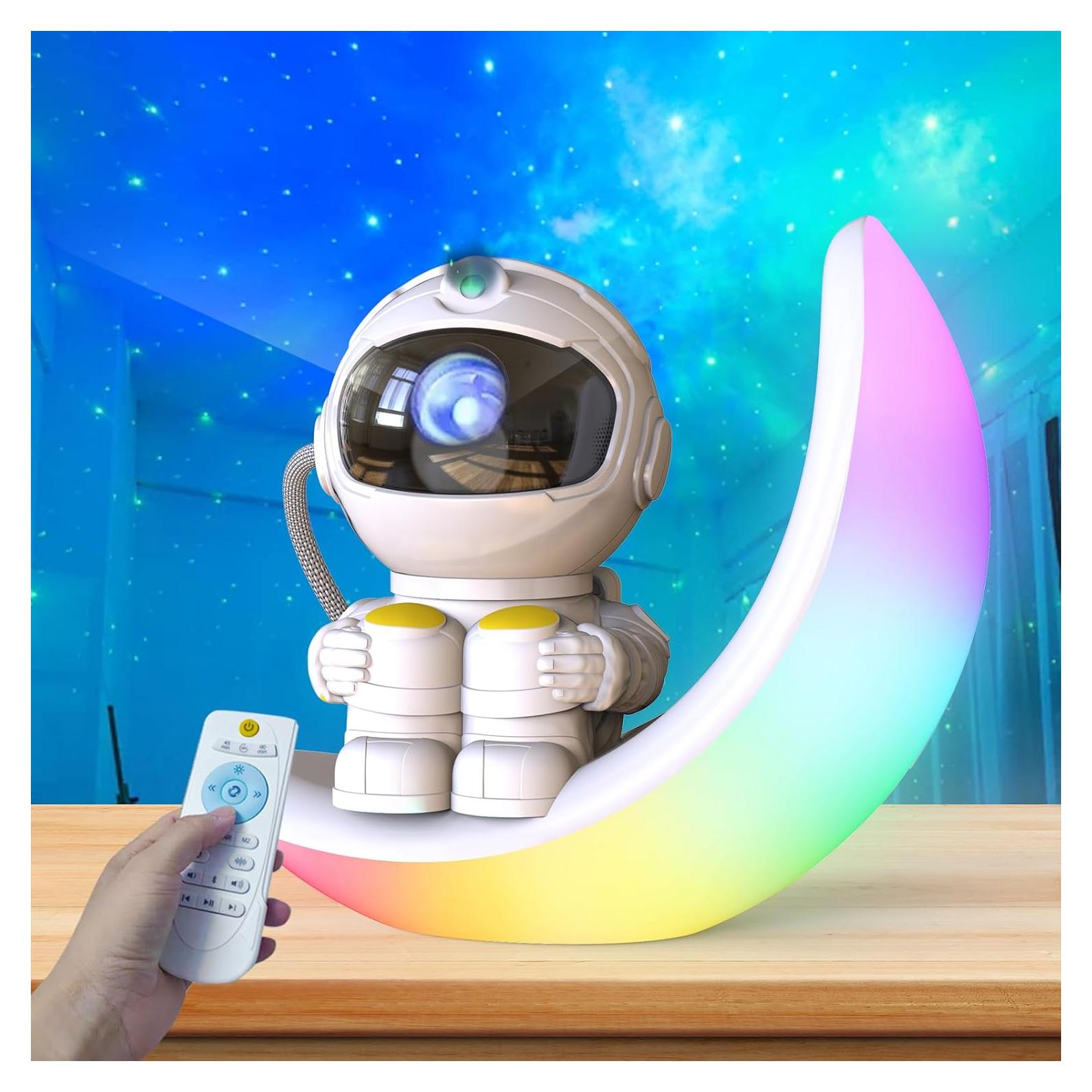 Proyector Galáctico Astronauta Langweisi 3 en 1 con Control Remoto