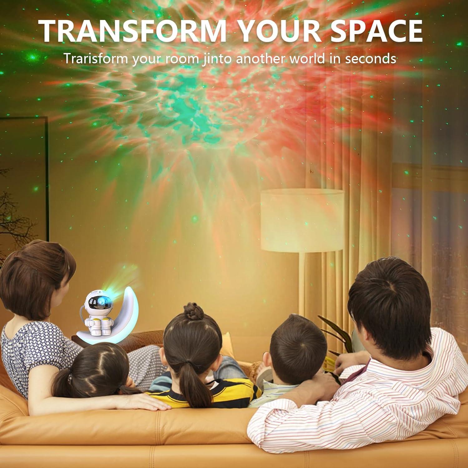 Proyector Galáctico Astronauta Langweisi 3 en 1 con Control Remoto