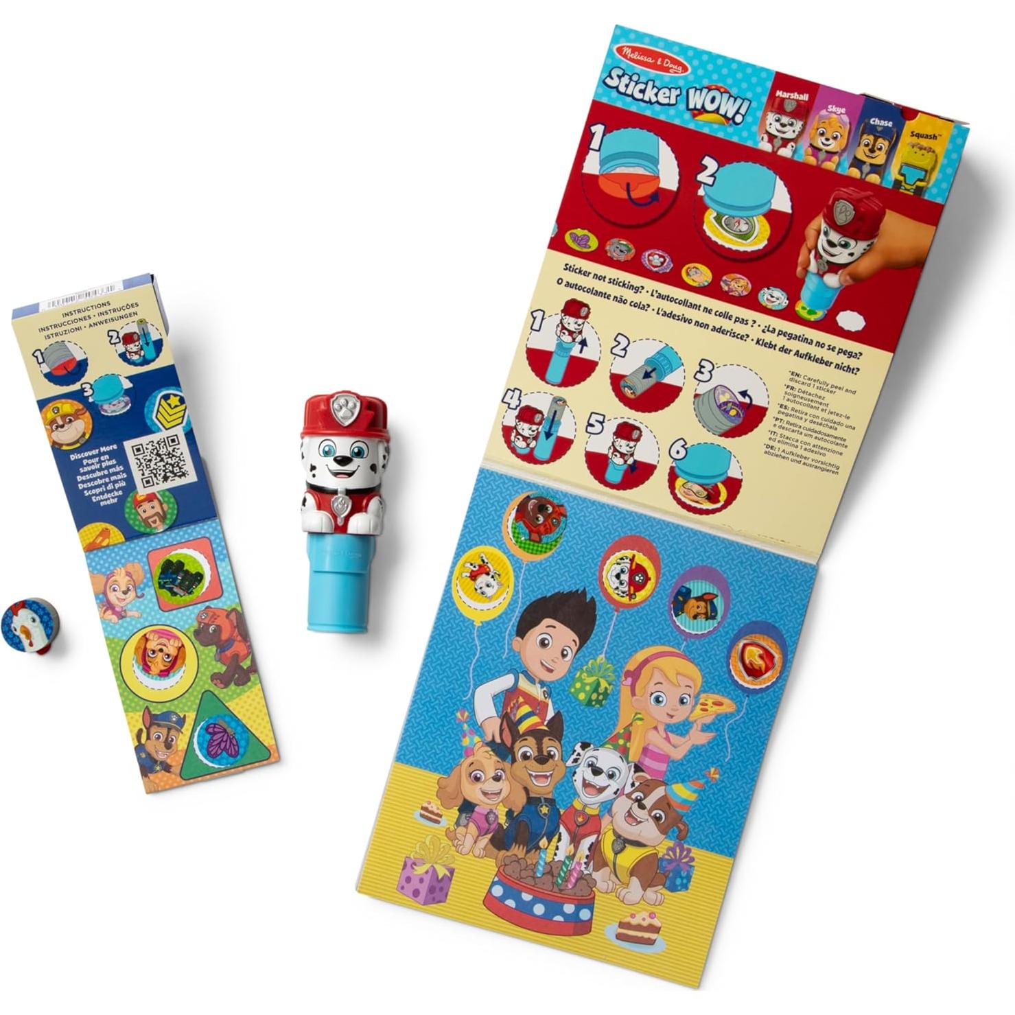 Melissa & Doug Sticker WOW! PAW Patrol Marshall 500 Pegatinas