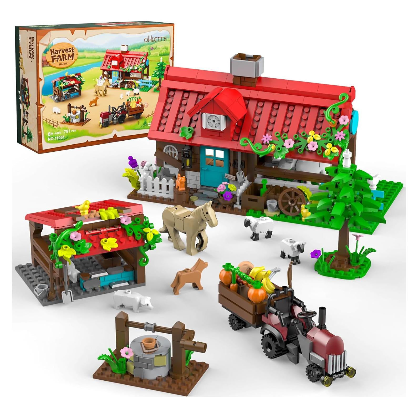 Conjunto de Construcción de Granja QHECTTY 791 Piezas