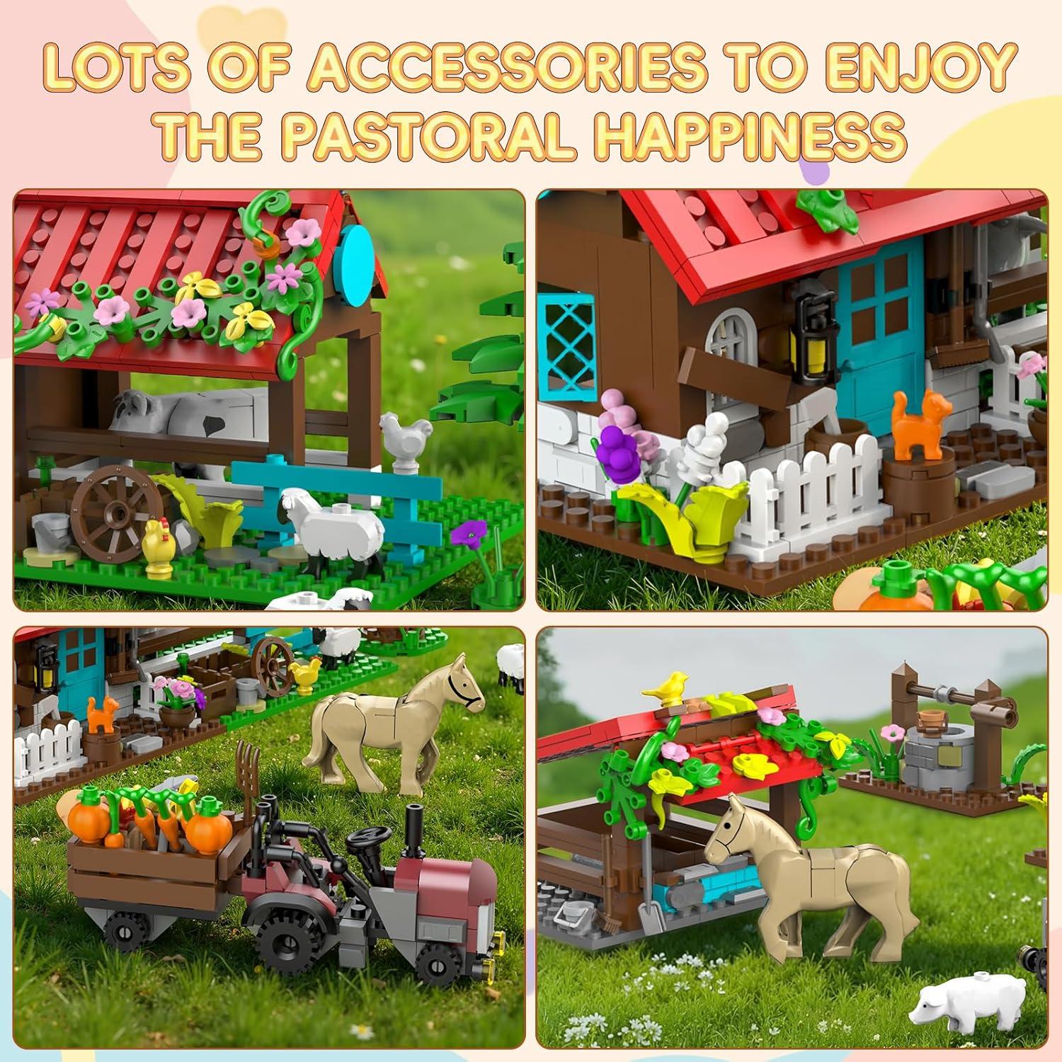 Conjunto de Construcción de Granja QHECTTY 791 Piezas