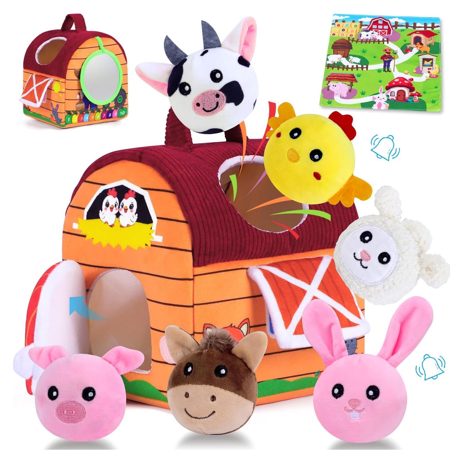 Juguete de Granja para Bebés ZHZHHJMY con 6 Animales de Peluche