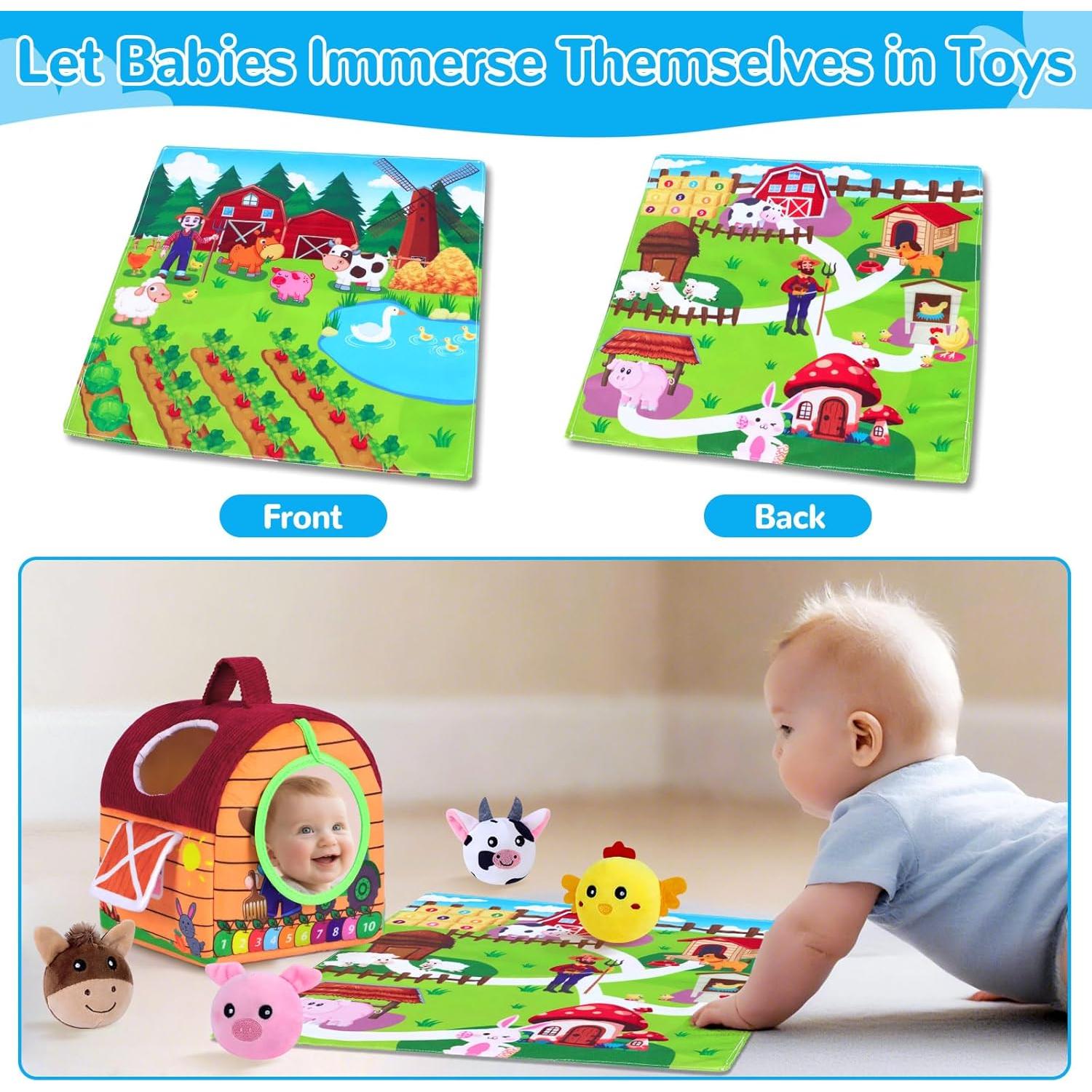 Juguete de Granja para Bebés ZHZHHJMY con 6 Animales de Peluche