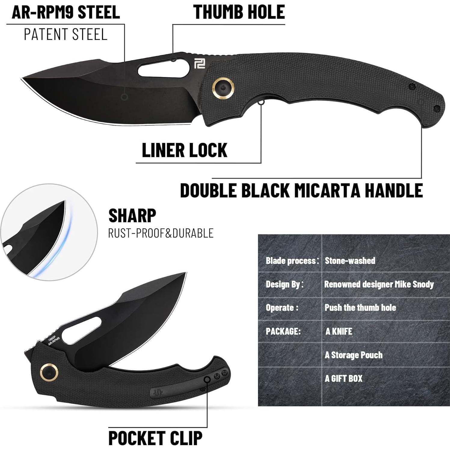 Cuchillo Plegable ARTISANCUTLERY ATZ-1860P 9.8cm Hoja AR-RPM9