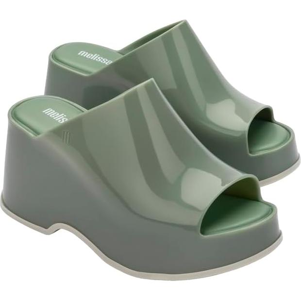 Mules Patty Melissa Mujeres Verde Claro Talla 8 Comodidad