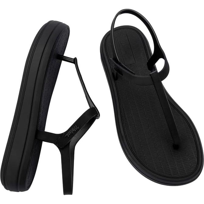 Sandalias de Plataforma Melissa Sun Leme Mujeres 7 Negro