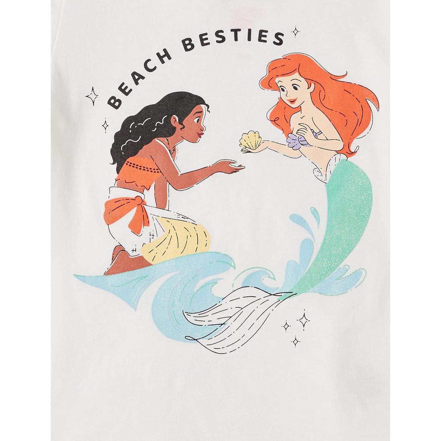 Camisetas de Manga Corta Amazon Essentials Niñas - 4 Pack Princesa