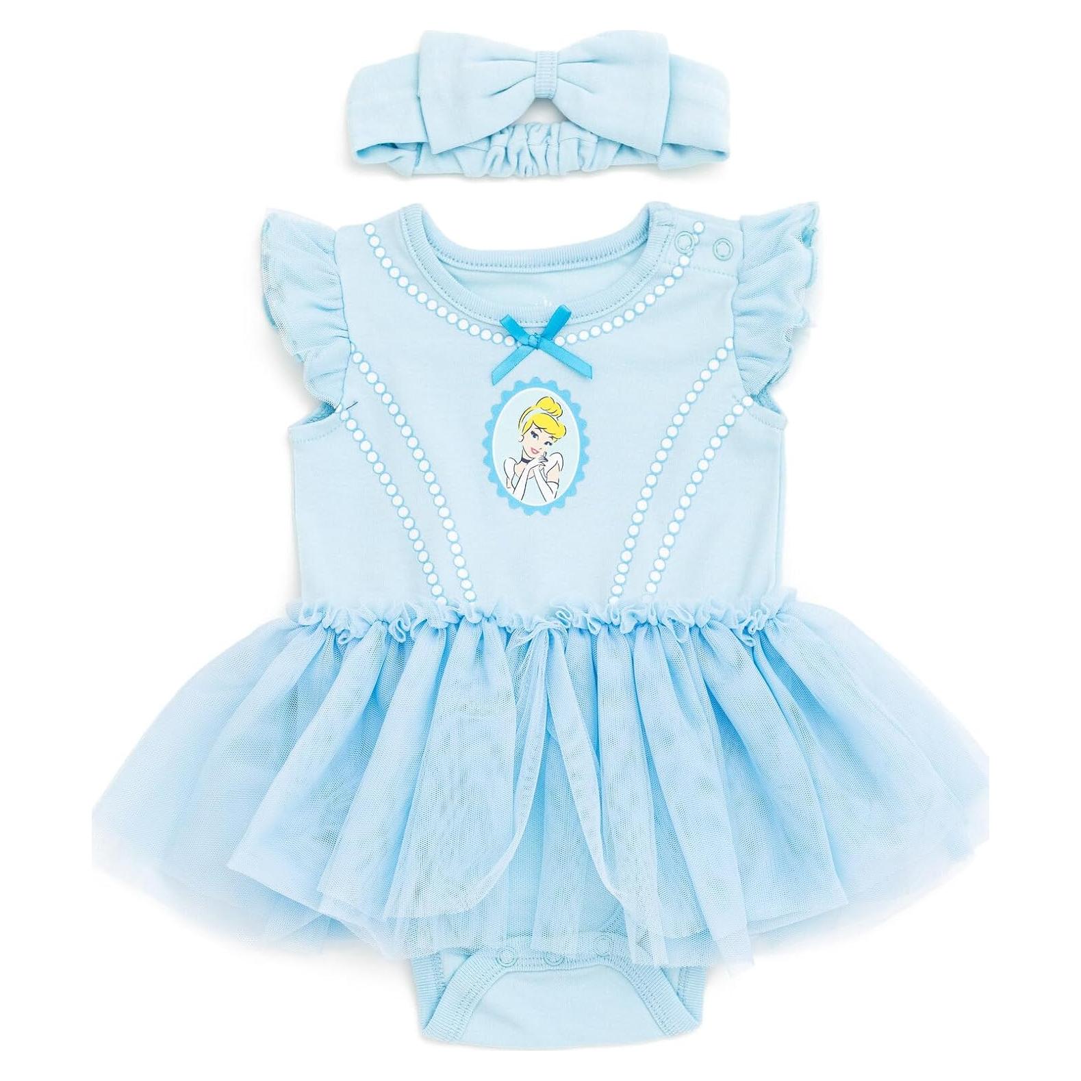 Disfraz bodysuit Cenicienta con diadema para bebés 0-24 meses