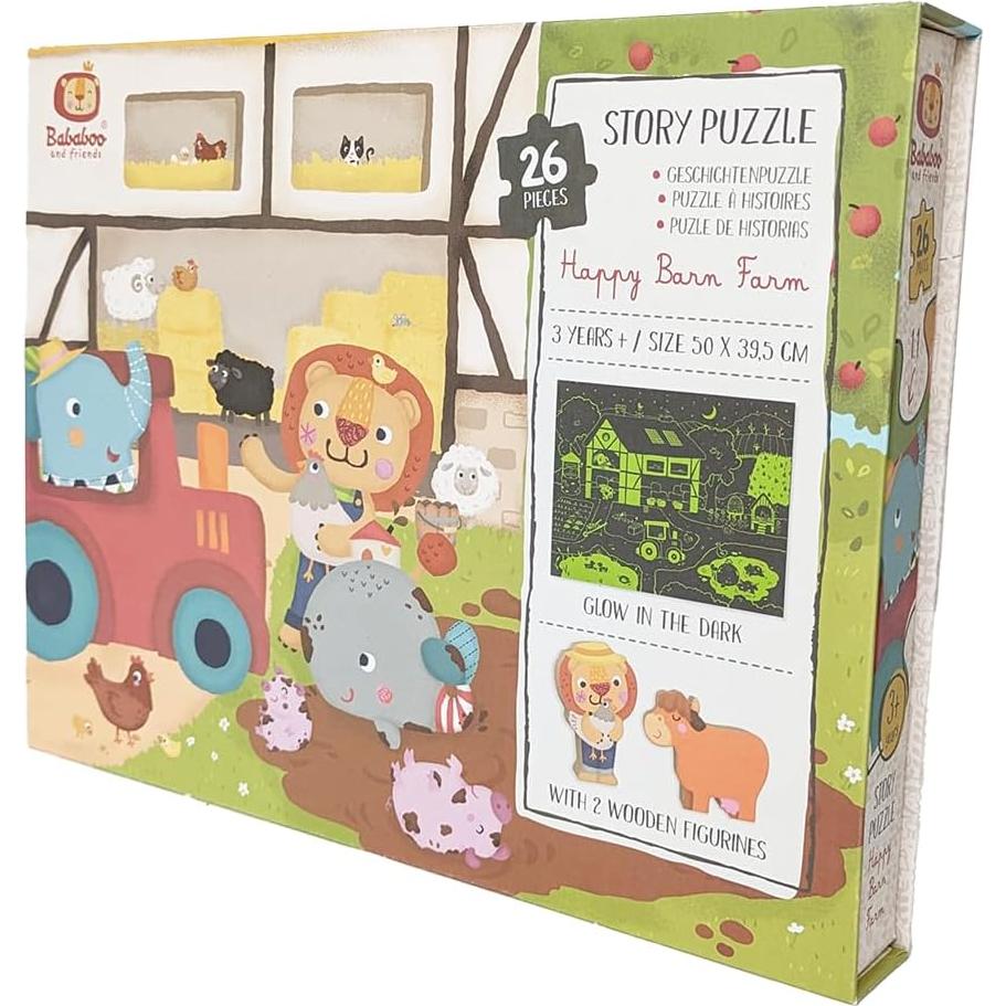 Rompecabezas Granja Feliz Bababoo 26 Piezas 50.8x39.4cm