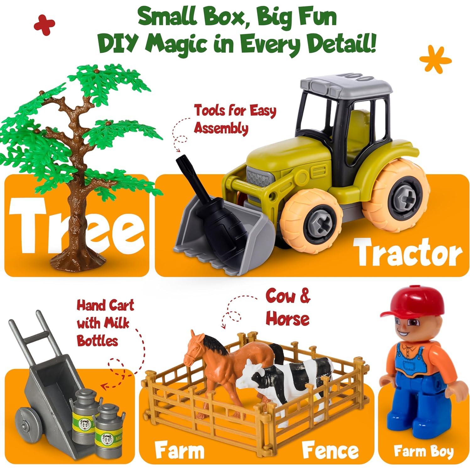 Kit de Tractor Desmontable Maribus-FL - Juguete Educativo STEM