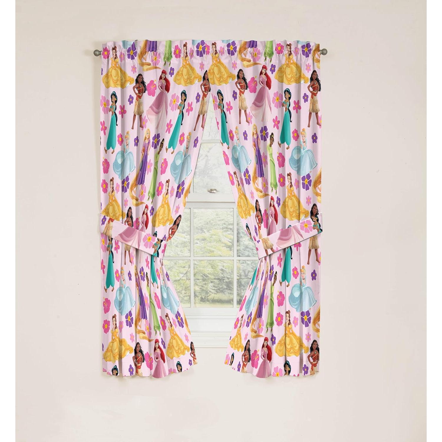 Cortinas de Ventana Jay Franco Princesa Disney 107x160 cm Rosa