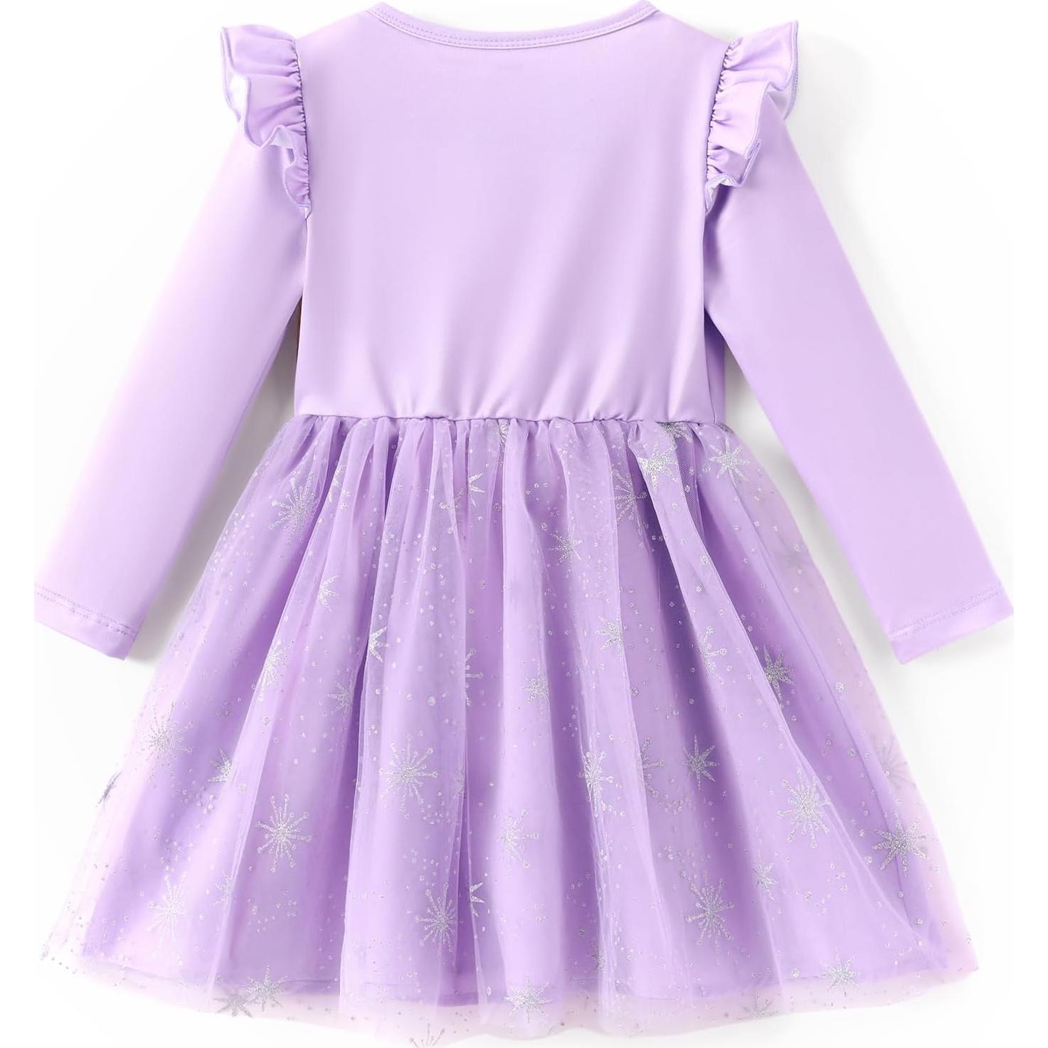 Vestido de Princesa Rapunzel Disney para Niñas 2T Púrpura