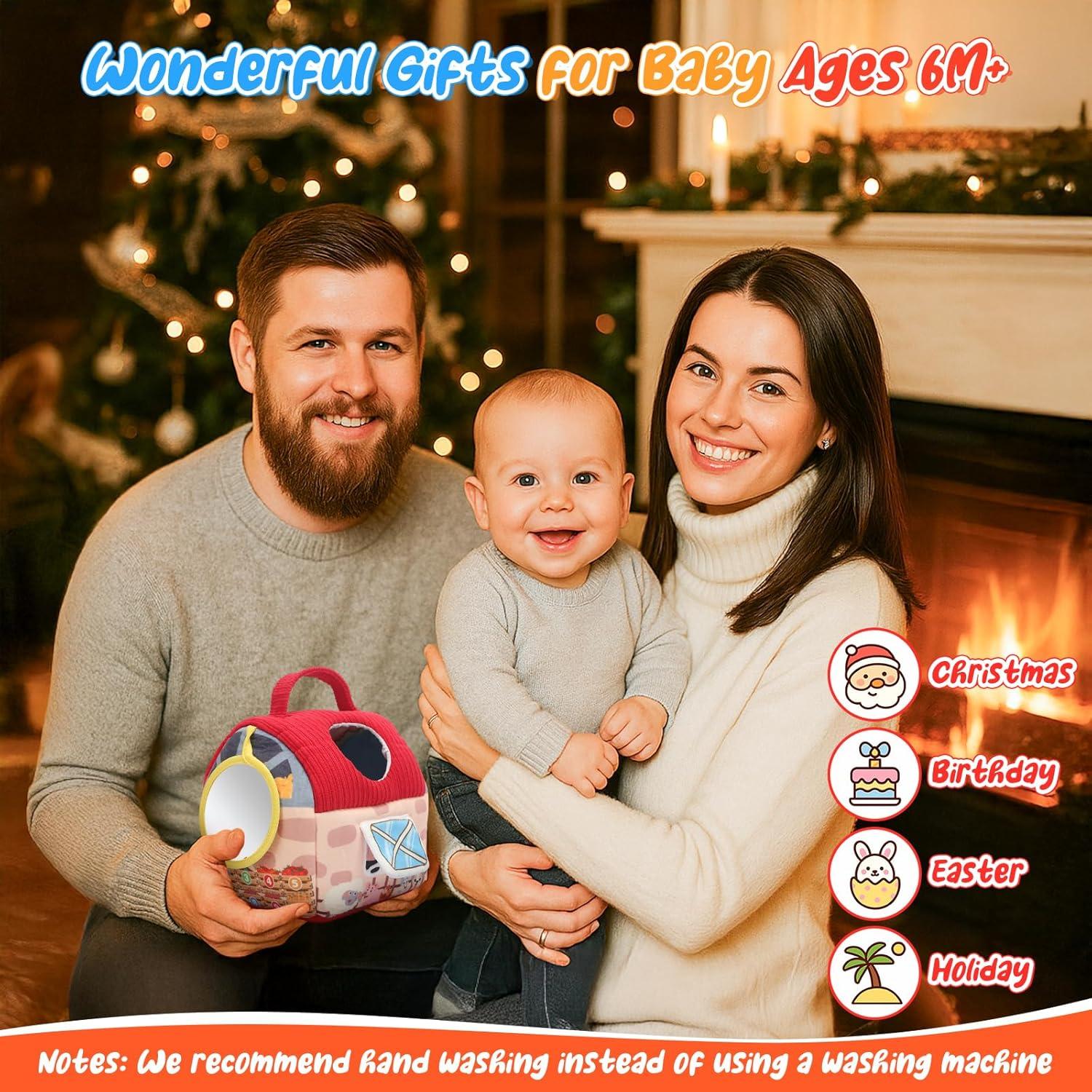 Juguetes de Peluche de Granja LUPHENZOK para Bebés 6-12 Meses