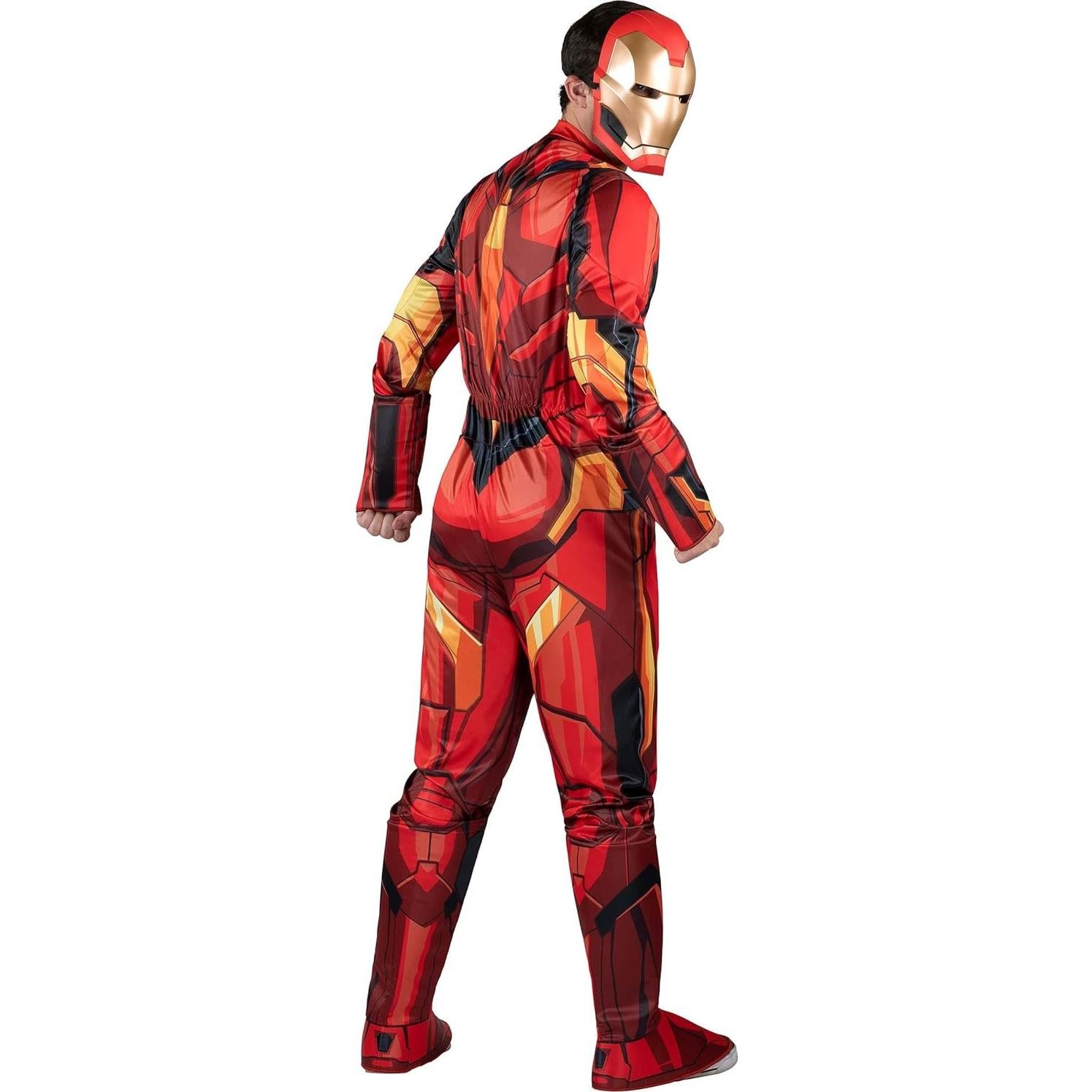 Disfraz Iron Man Adulto Jazwares - Mono Acolchado y Máscara 3D