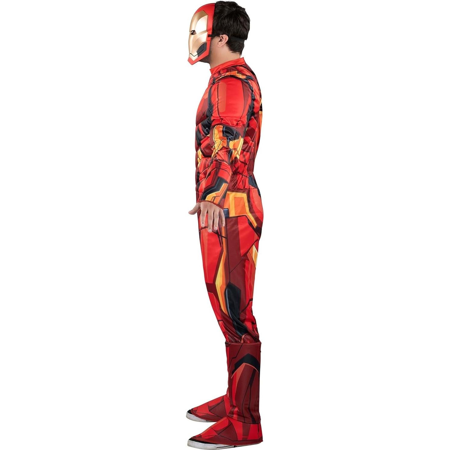 Disfraz Iron Man Adulto Jazwares - Mono Acolchado y Máscara 3D