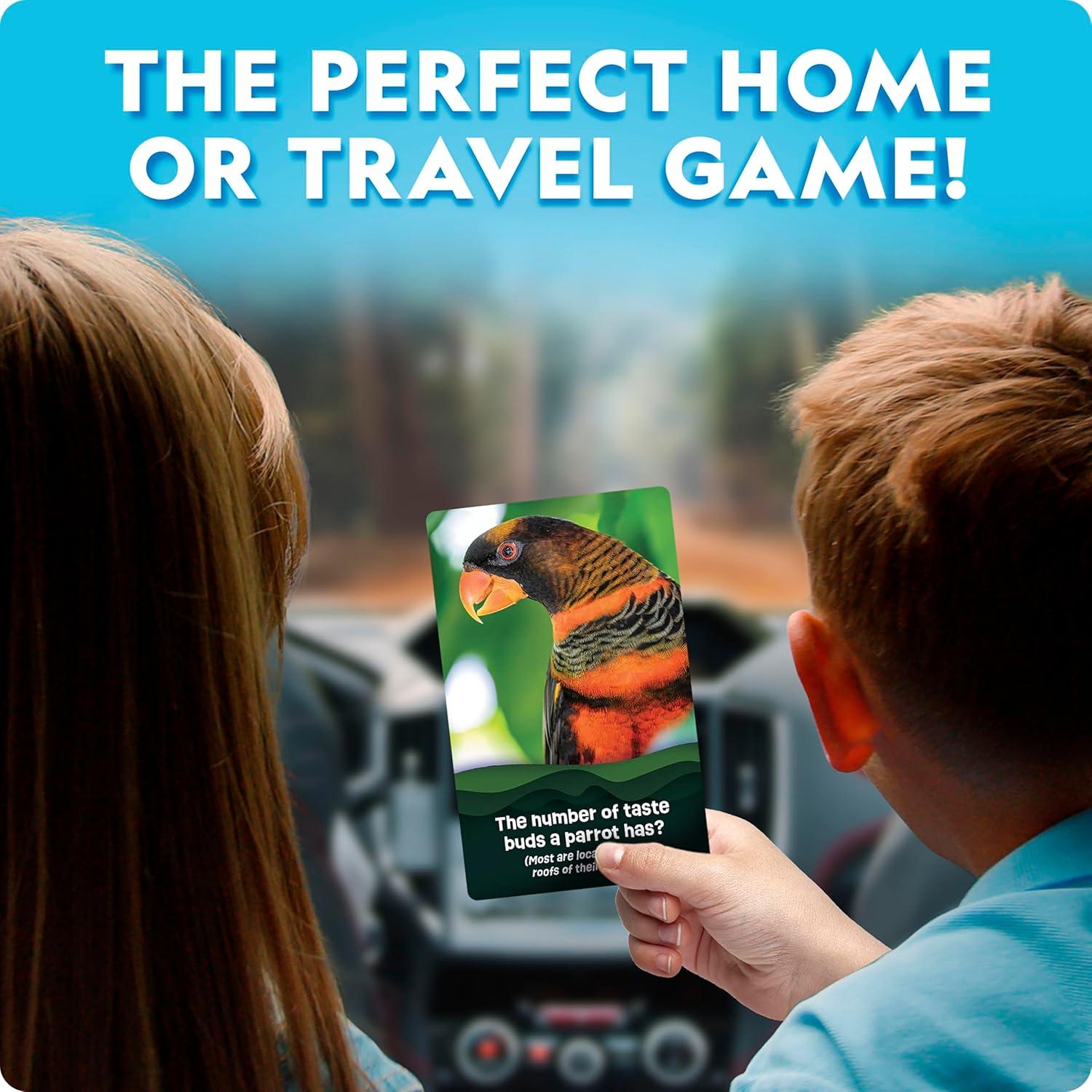 Juego de Tarjetas de Trivia de Animales National Geographic - 55 Tarjetas Jumbo para Niños