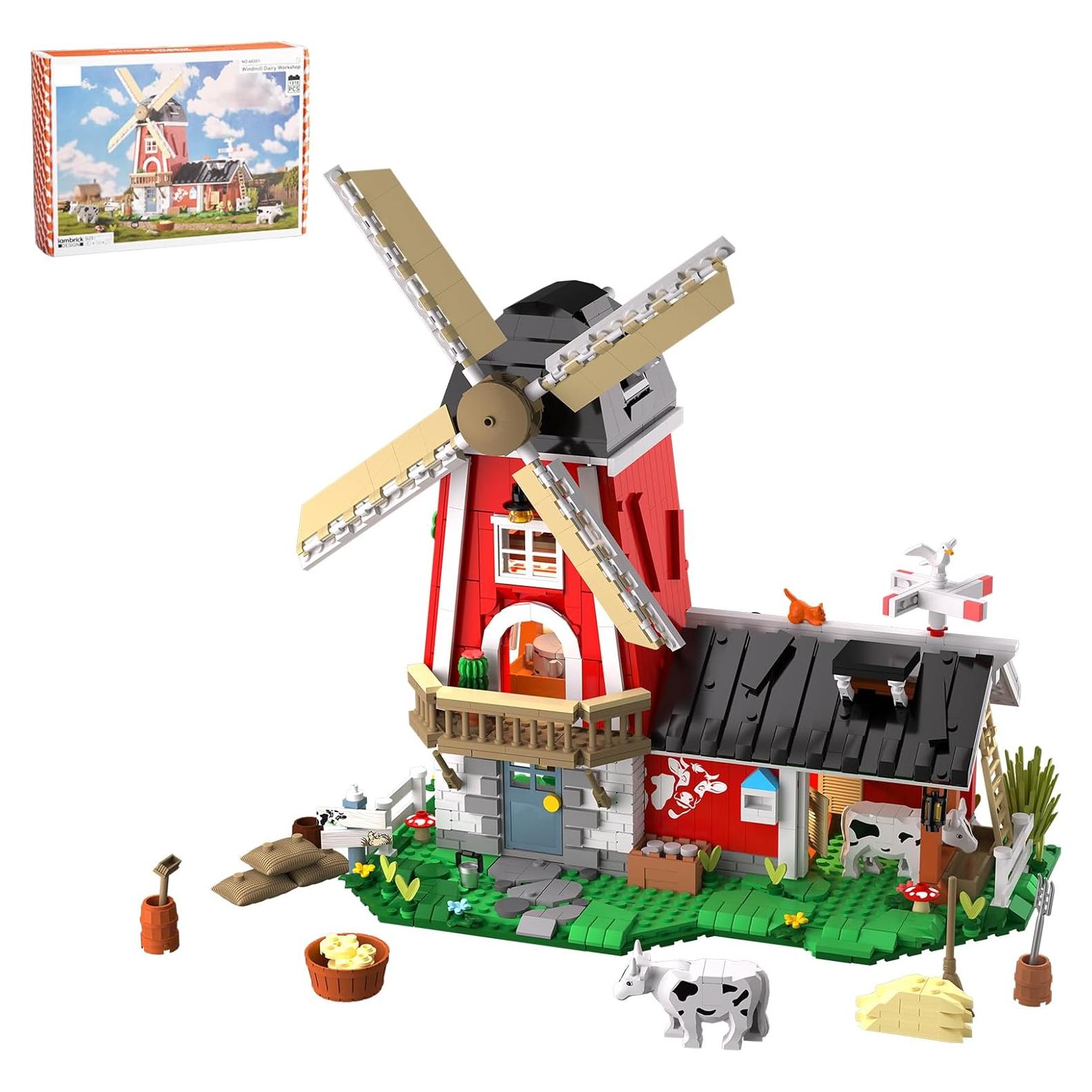 Juego de Construcción de Granja ONITUOFO 1310 Piezas con Luz