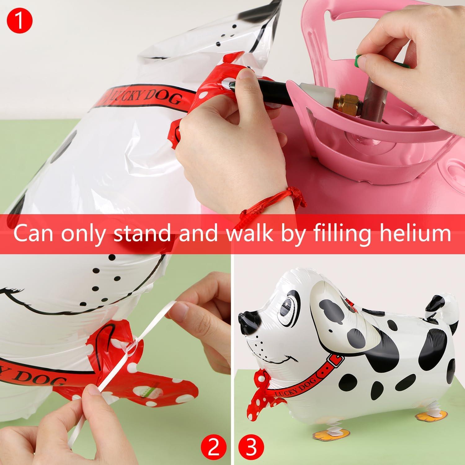 8 Globos de Perro Caminante Mylar para Fiesta de Cumpleaños