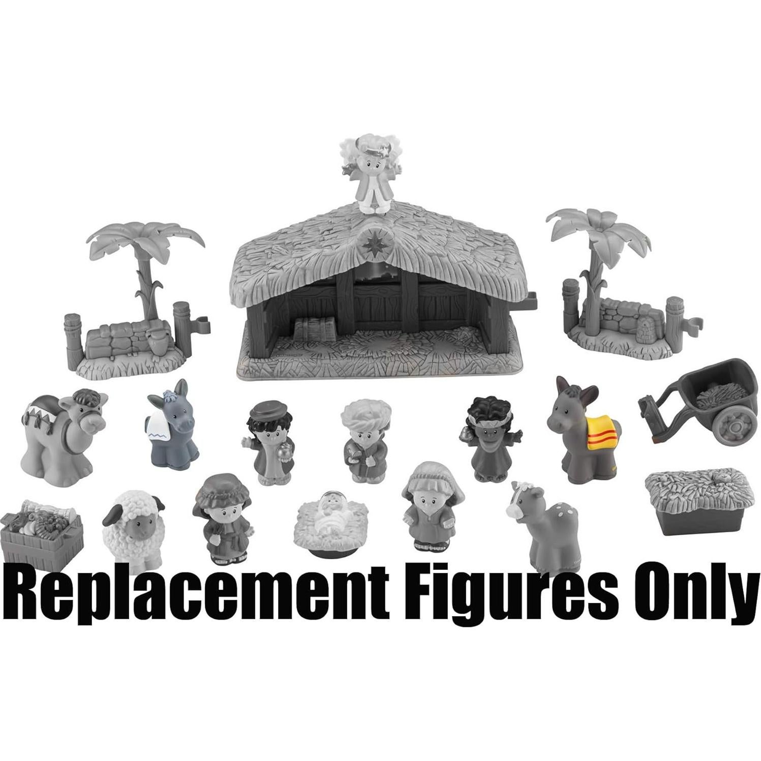 Repuesto Burros Fisher Price Little People Pesebre - Par