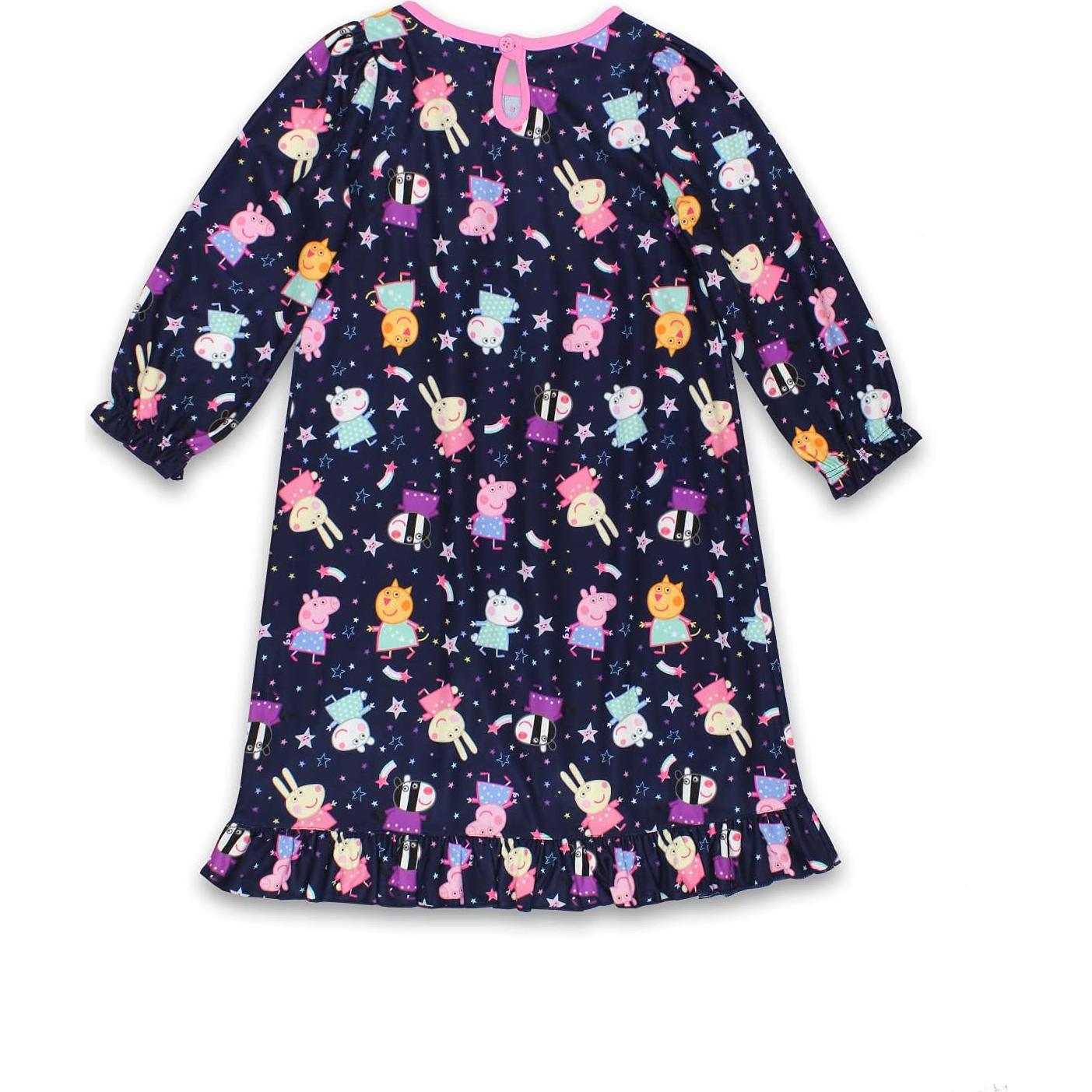 Vestido de Noche Peppa Pig para Niñas - Franela Suave 4-5 Años