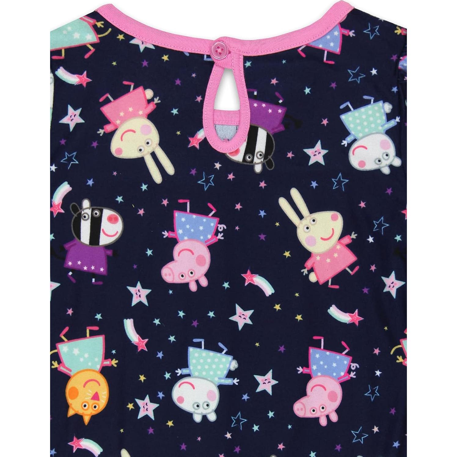 Vestido de Noche Peppa Pig para Niñas - Franela Suave 4-5 Años