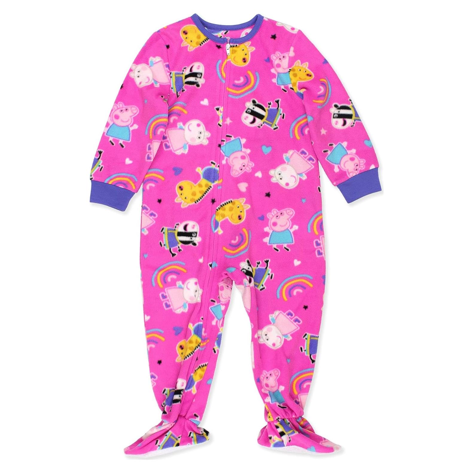 Pijama de una pieza Peppa Pig para niñas 4T - Rosa
