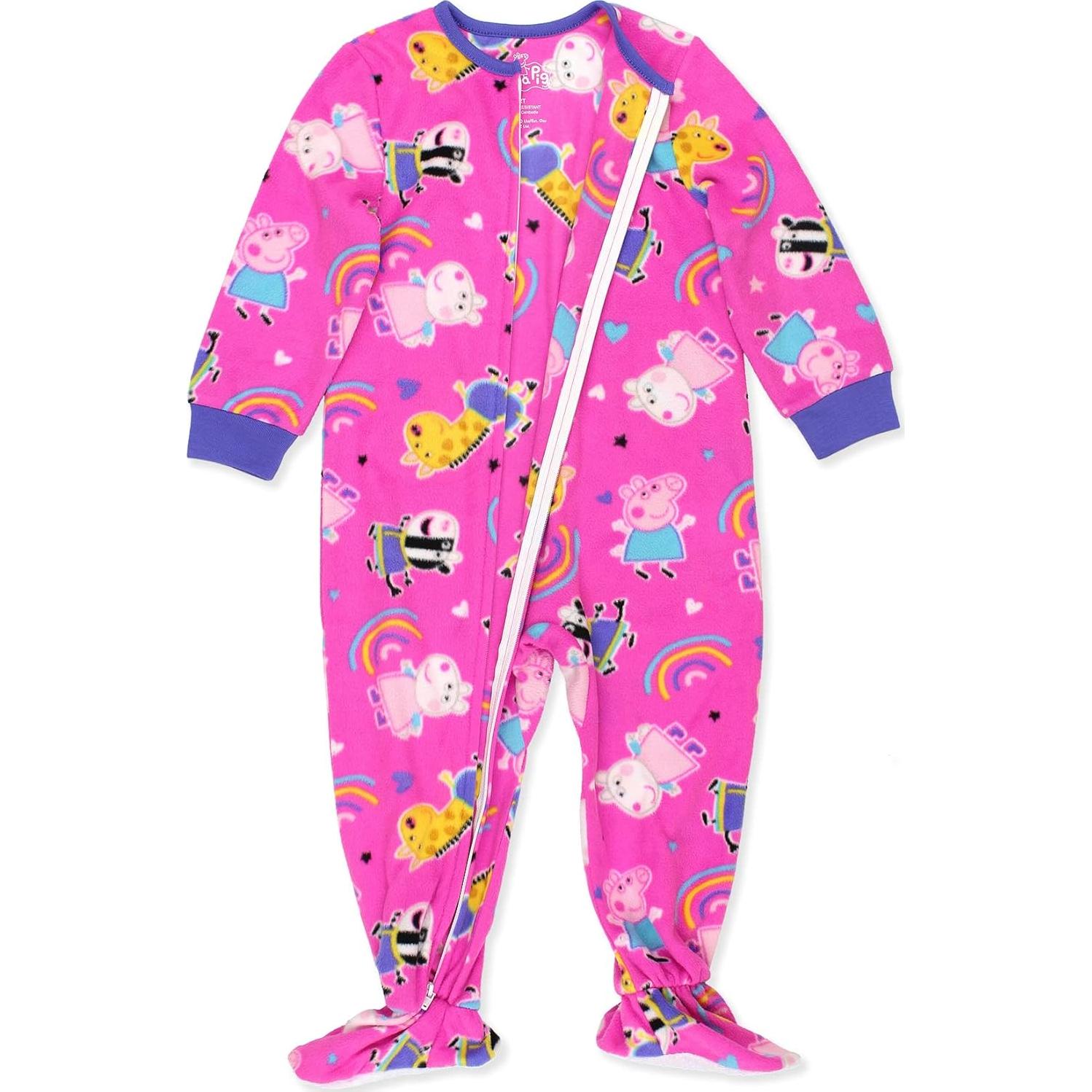 Pijama de una pieza Peppa Pig para niñas 4T - Rosa