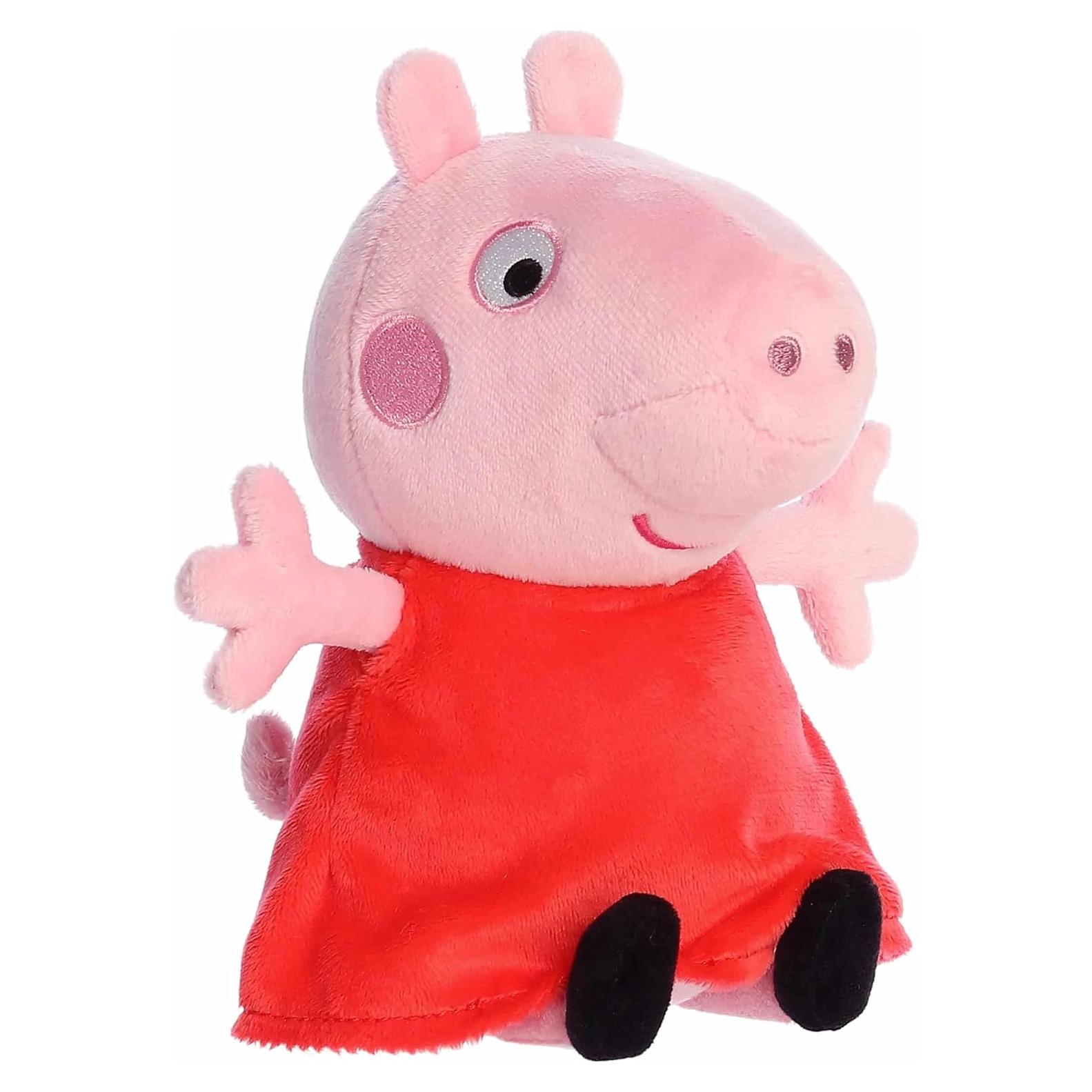Peluche Peppa Pig Aurora 15 cm - Juguete Oficial Rosa