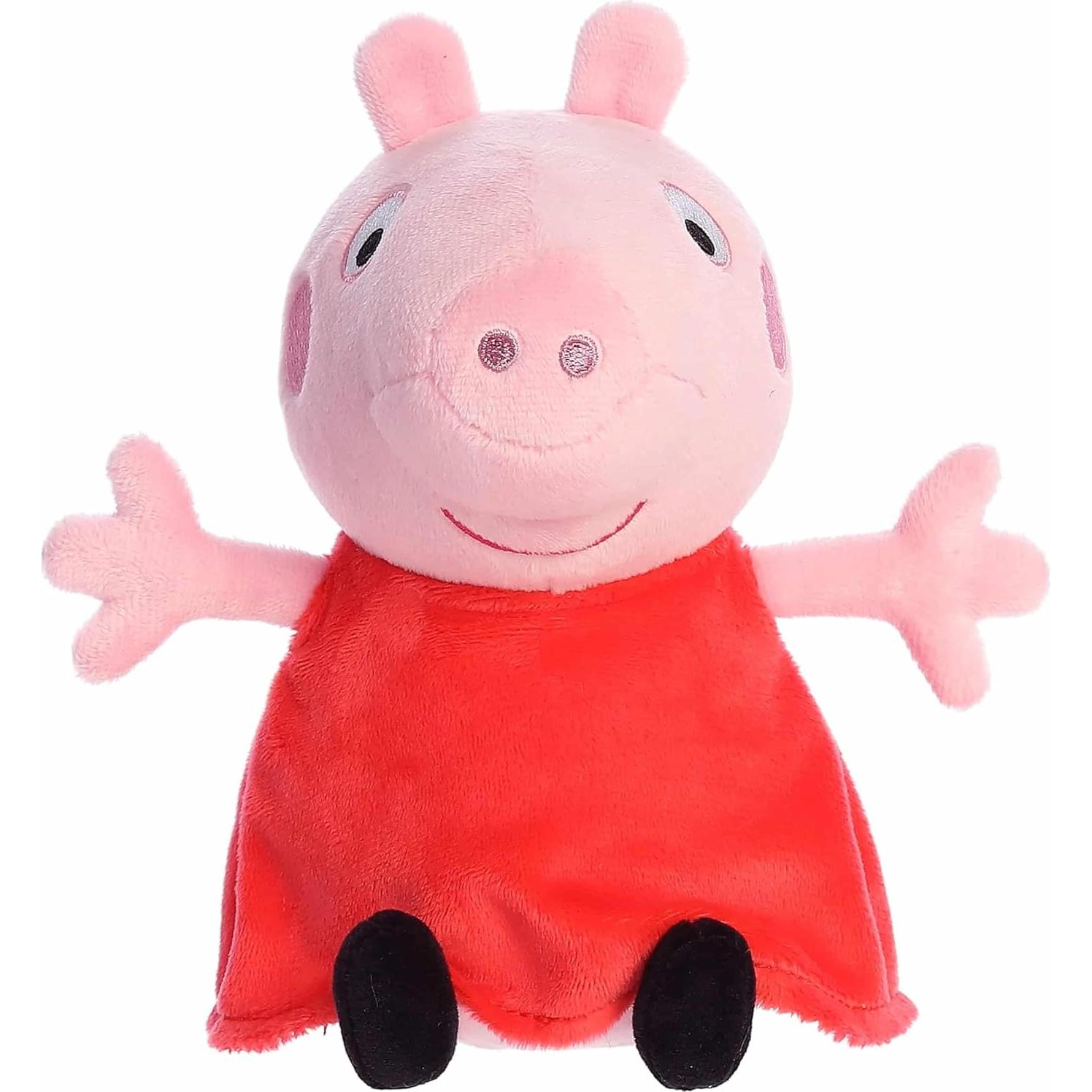 Peluche Peppa Pig Aurora 15 cm - Juguete Oficial Rosa