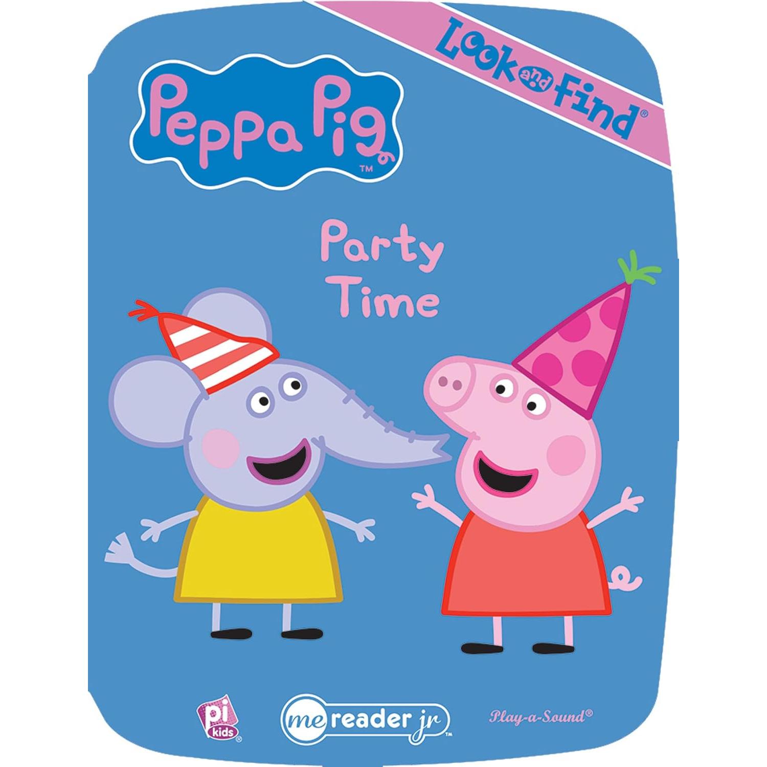 Peppa Pig - Electronic Me Reader Jr and 8 Look and Find Sound Book Library - PI Kids