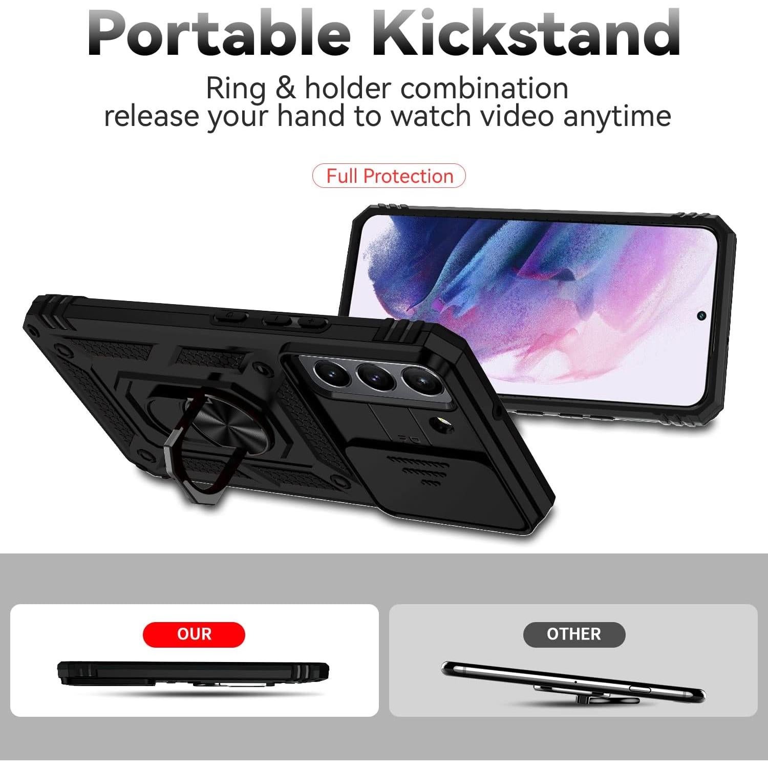 Funda Samsung Galaxy S22 Plus 5G con Soporte y Protector HD