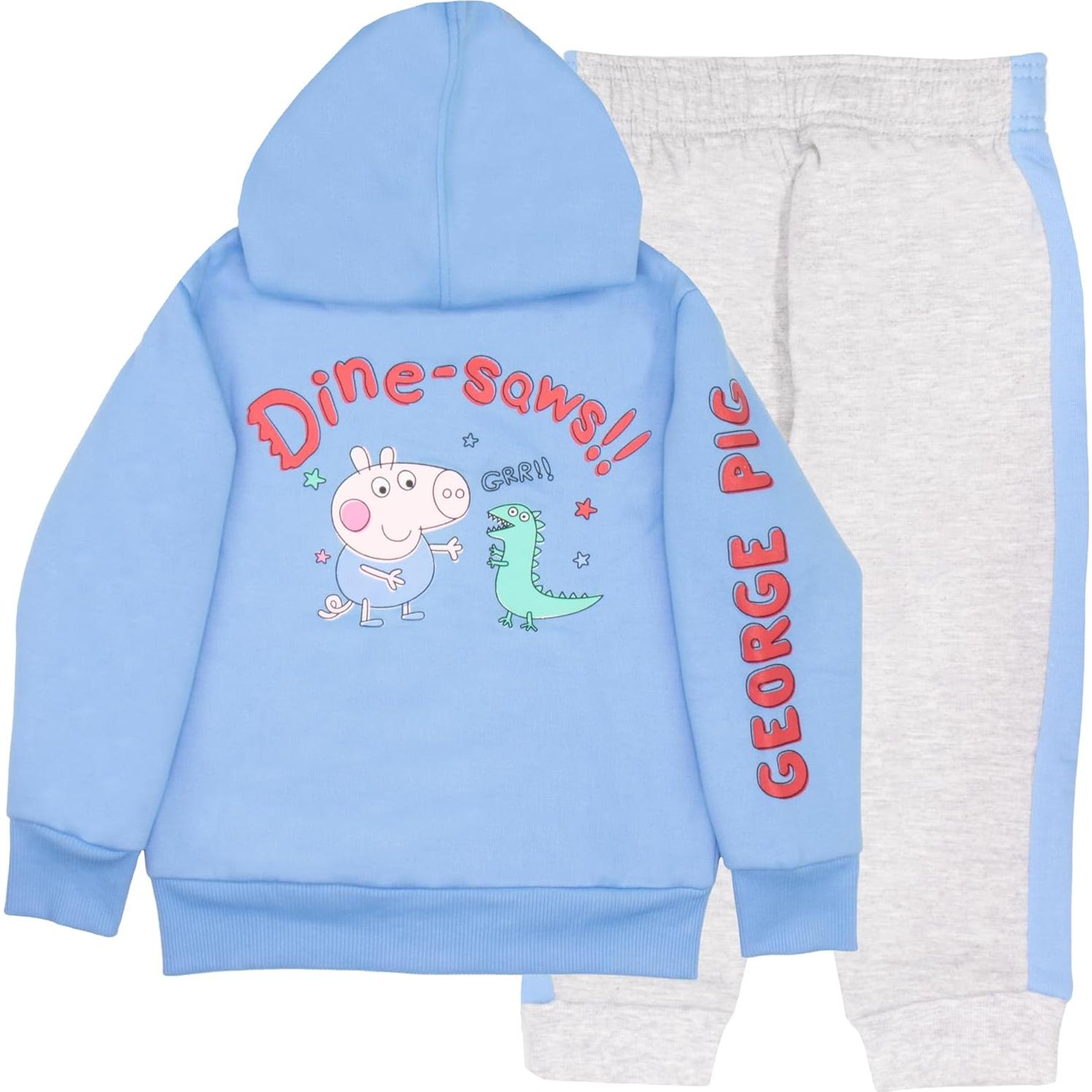 Conjunto de Forro Polar Peppa Pig George 2 Piezas Sudadera y Joggers
