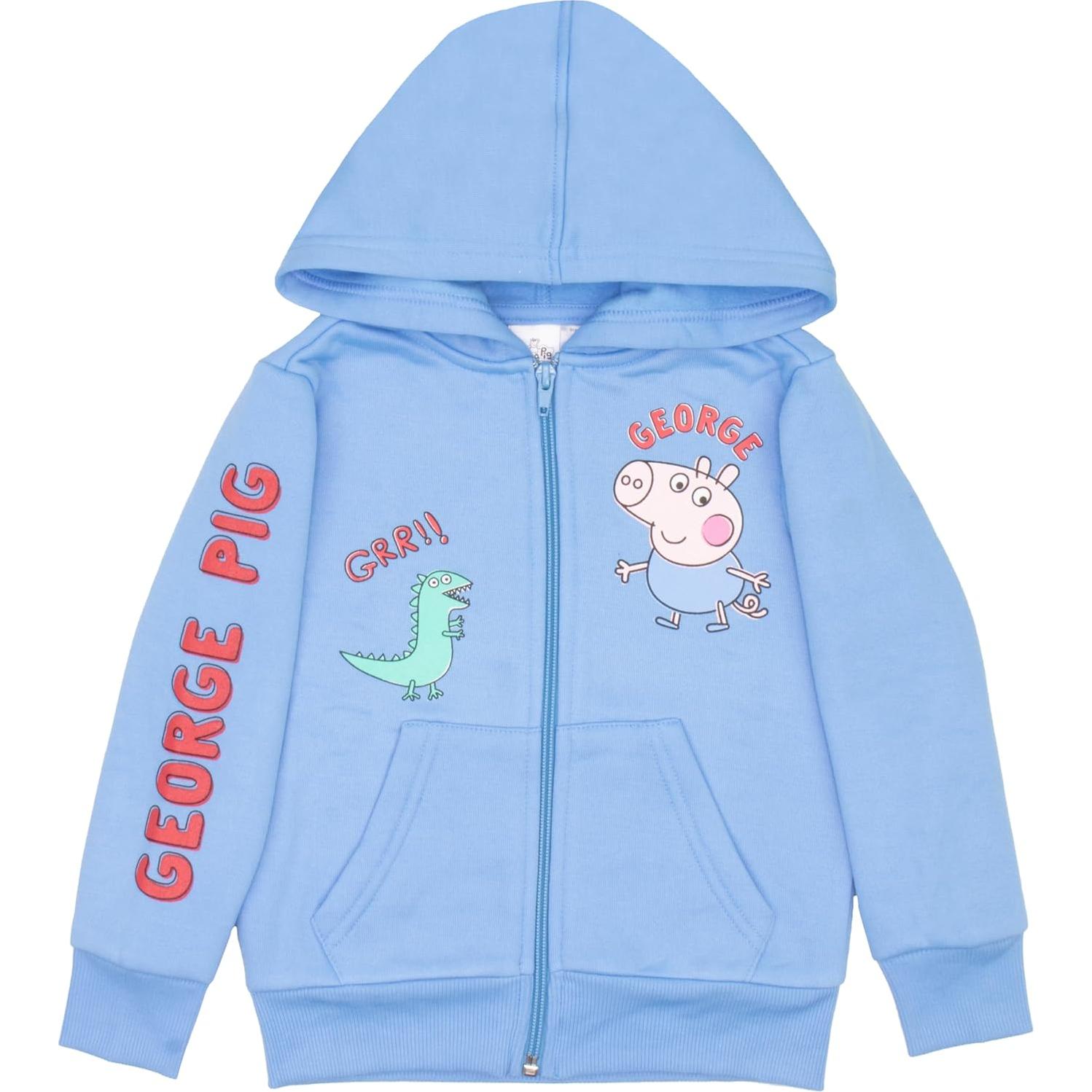 Conjunto de Forro Polar Peppa Pig George 2 Piezas Sudadera y Joggers