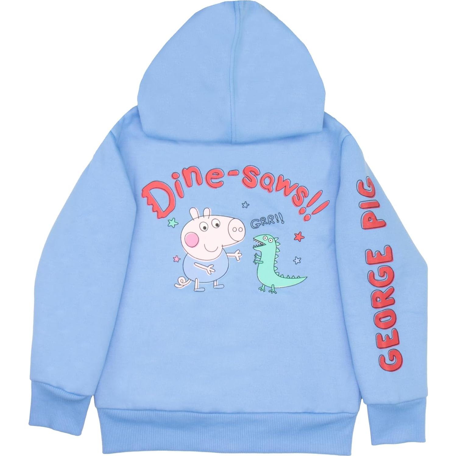 Conjunto de Forro Polar Peppa Pig George 2 Piezas Sudadera y Joggers