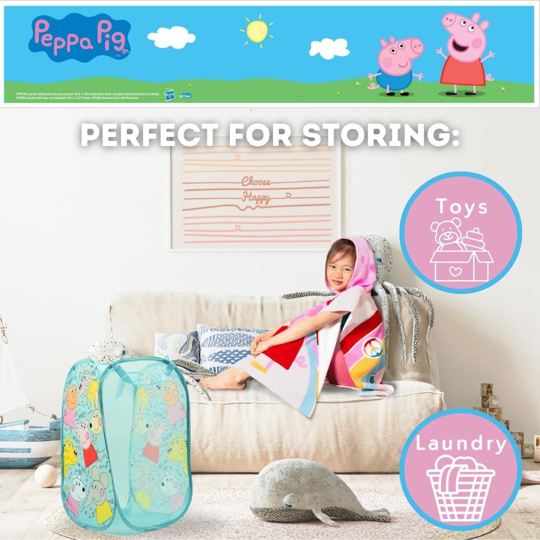 Cesta de Almacenamiento Colapsable Peppa Pig 70L