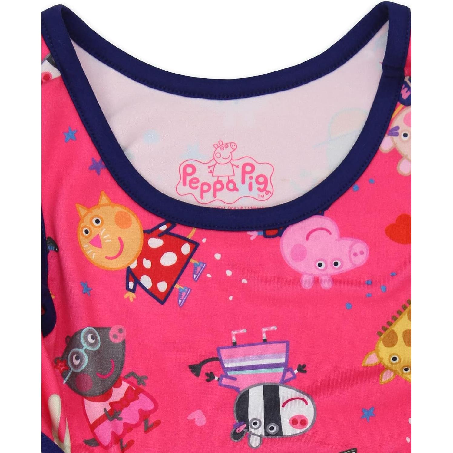 Vestido Peppa Pig Corte en A para Niñas 4T - Rosa