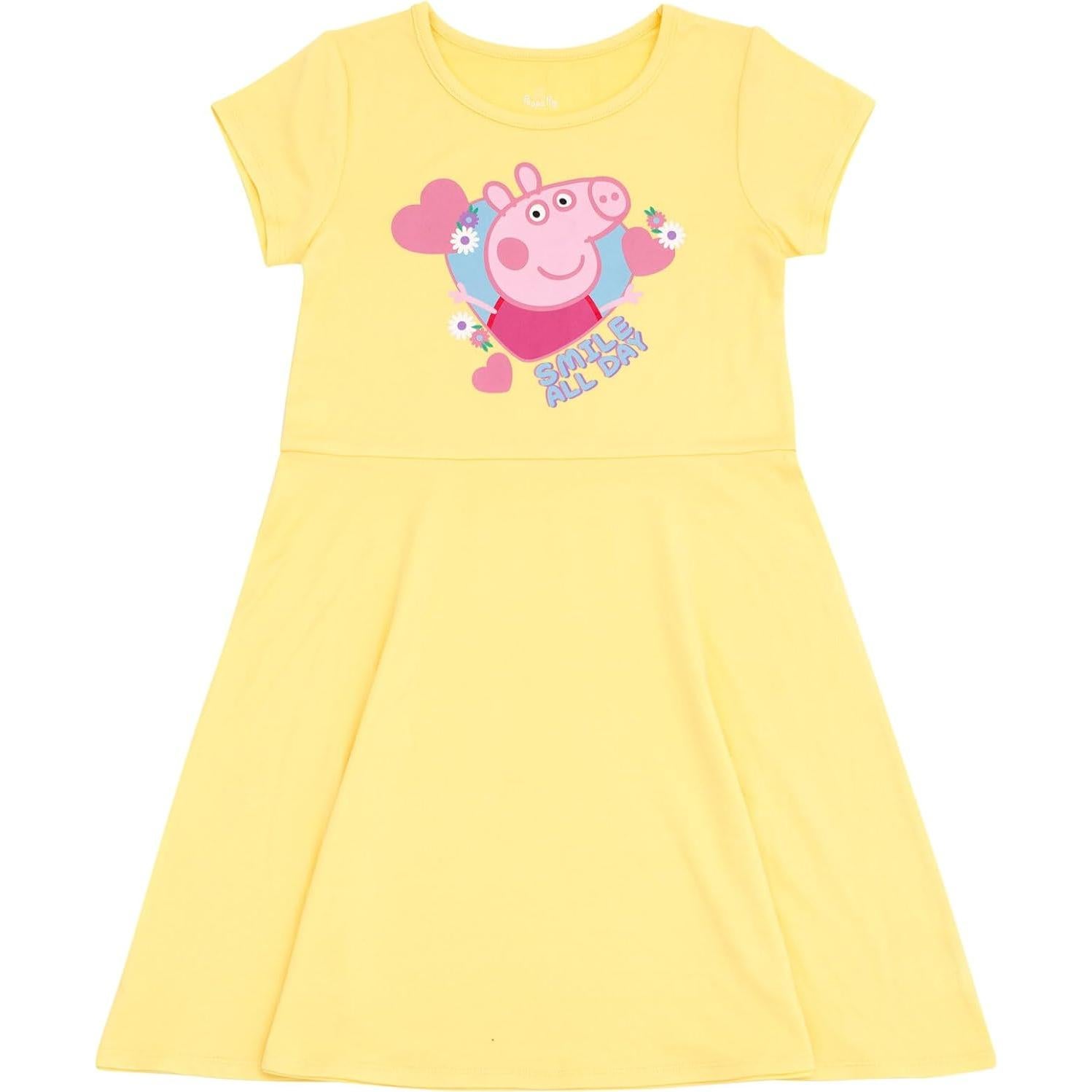 Vestidos Skater Peppa Pig Pack 2 Niñas Tallas 2T a 10-12