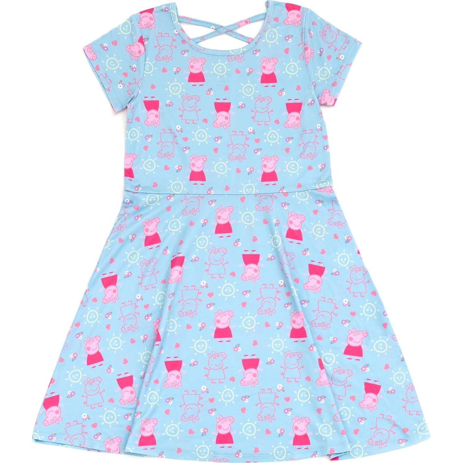 Vestidos Skater Peppa Pig Pack 2 Niñas Tallas 2T a 10-12