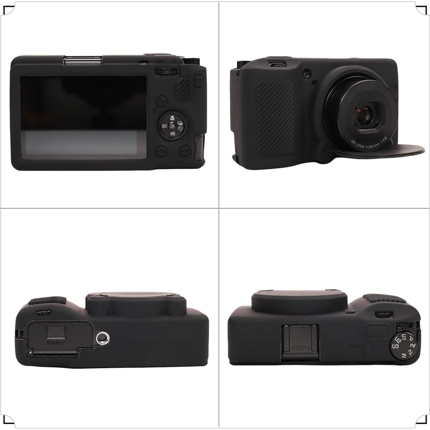 Funda de Silicona para Cámara Ricoh GR III/GR III X - Negro