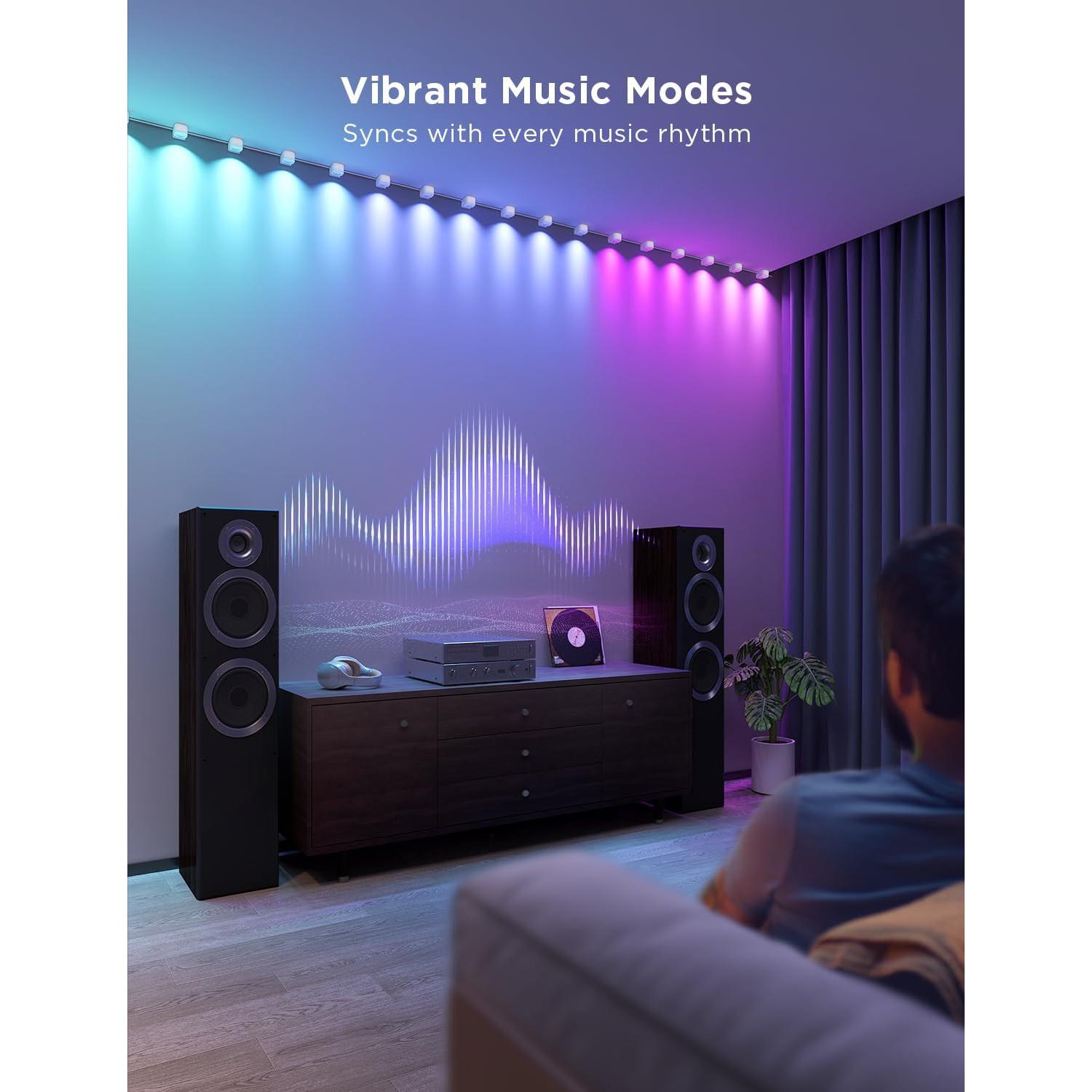 Luces de Cadena Inteligentes Govee RGBIC 3m 15 LEDs Blanco