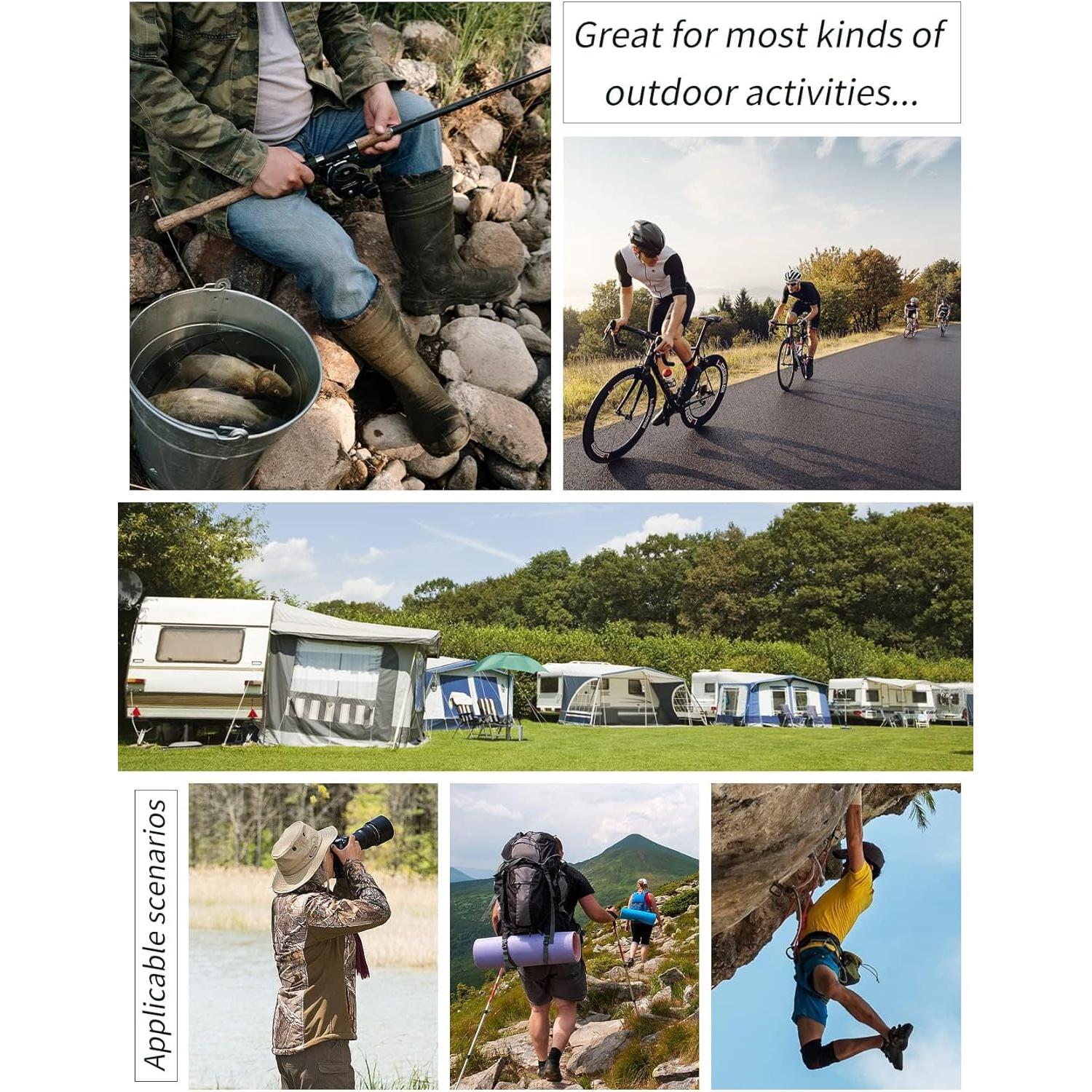 Chaleco de Pesca Gihuo para Hombre con 16 Bolsillos Verde Militar