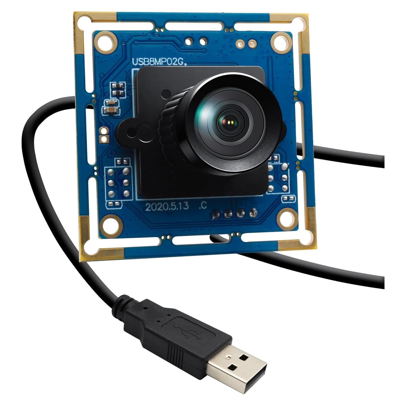 Módulo de Cámara USB 8MP ALPCAM Lente Sin Distorsión 75°