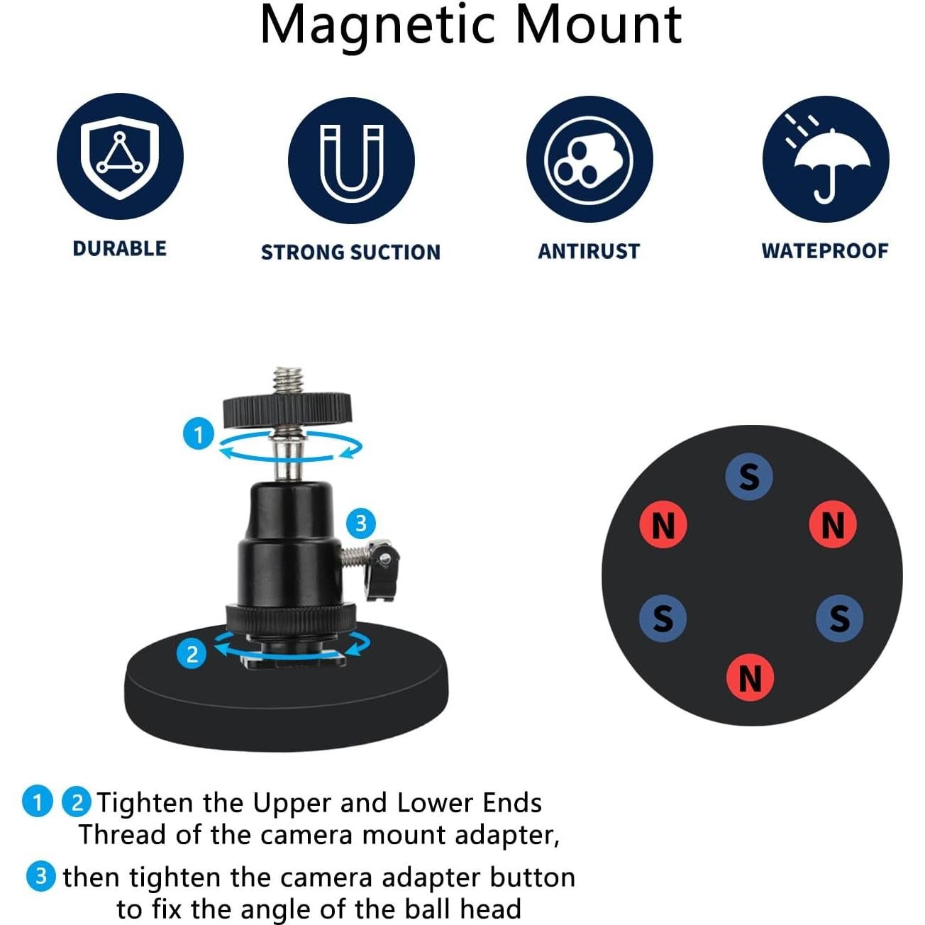 Soporte Magnético para Cámara TEKCAM Compatible con Ring