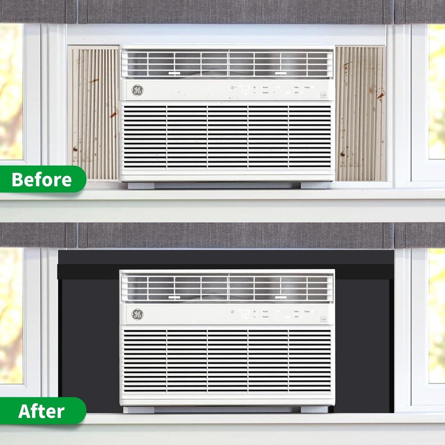 Panel Aislado Lateral para Aire Acondicionado SZZSAF 42x30cm Negro