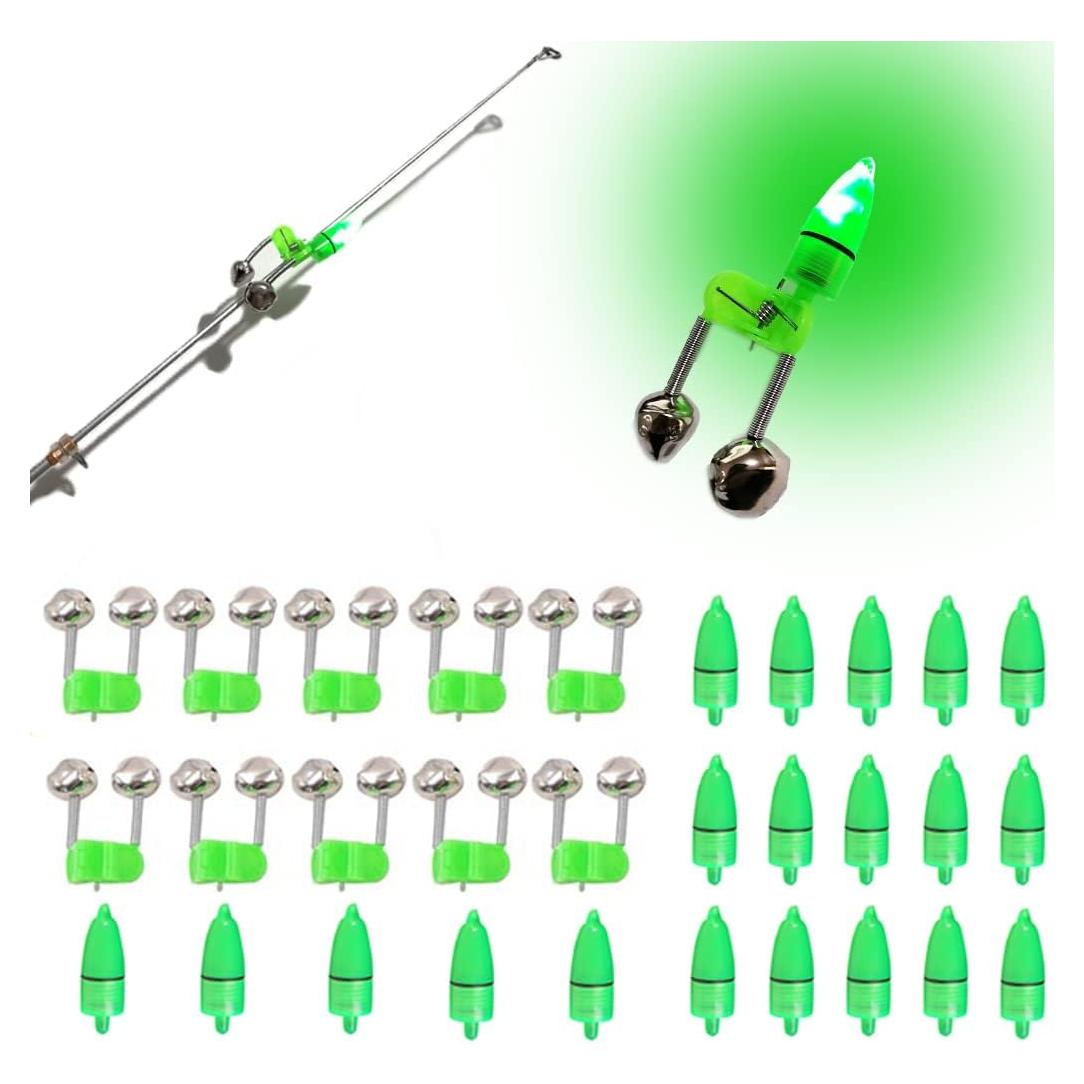 Campanas de Pesca JZTang con Luces LED 30 Pcs Accesorios