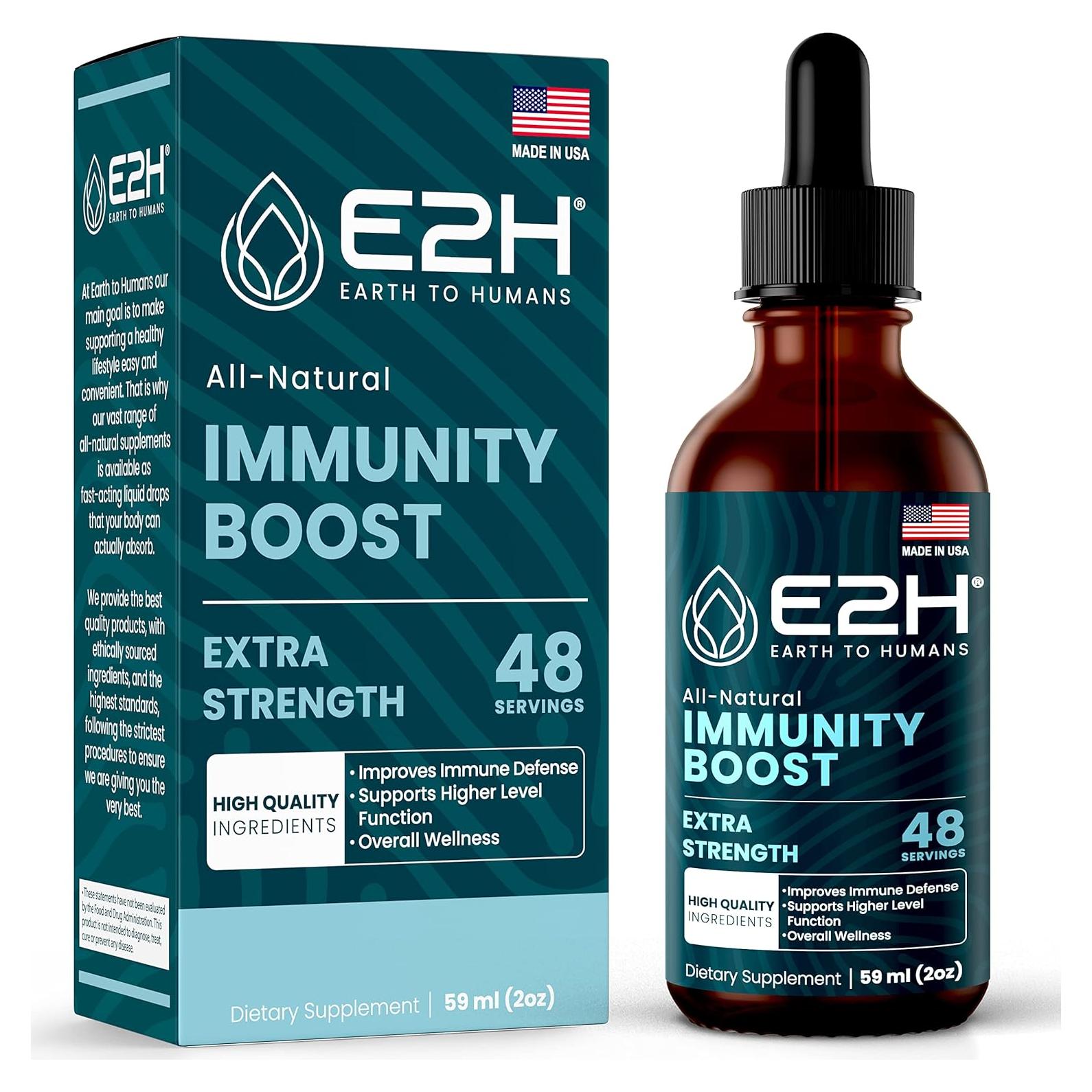 Suplemento Inmunológico E2H - Gotas 100% Naturales 59.15 ml