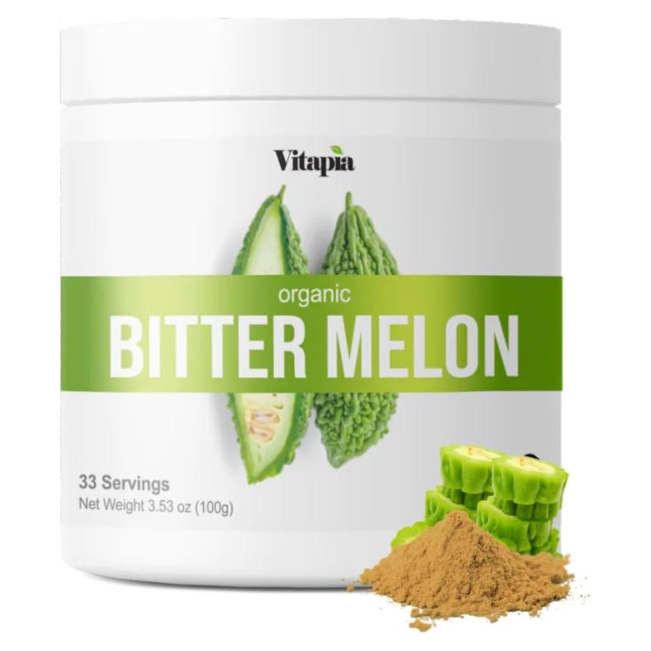 Vitapia Polvo de Melón Amargo Orgánico 100g - Salud Digestiva y Cardiaca