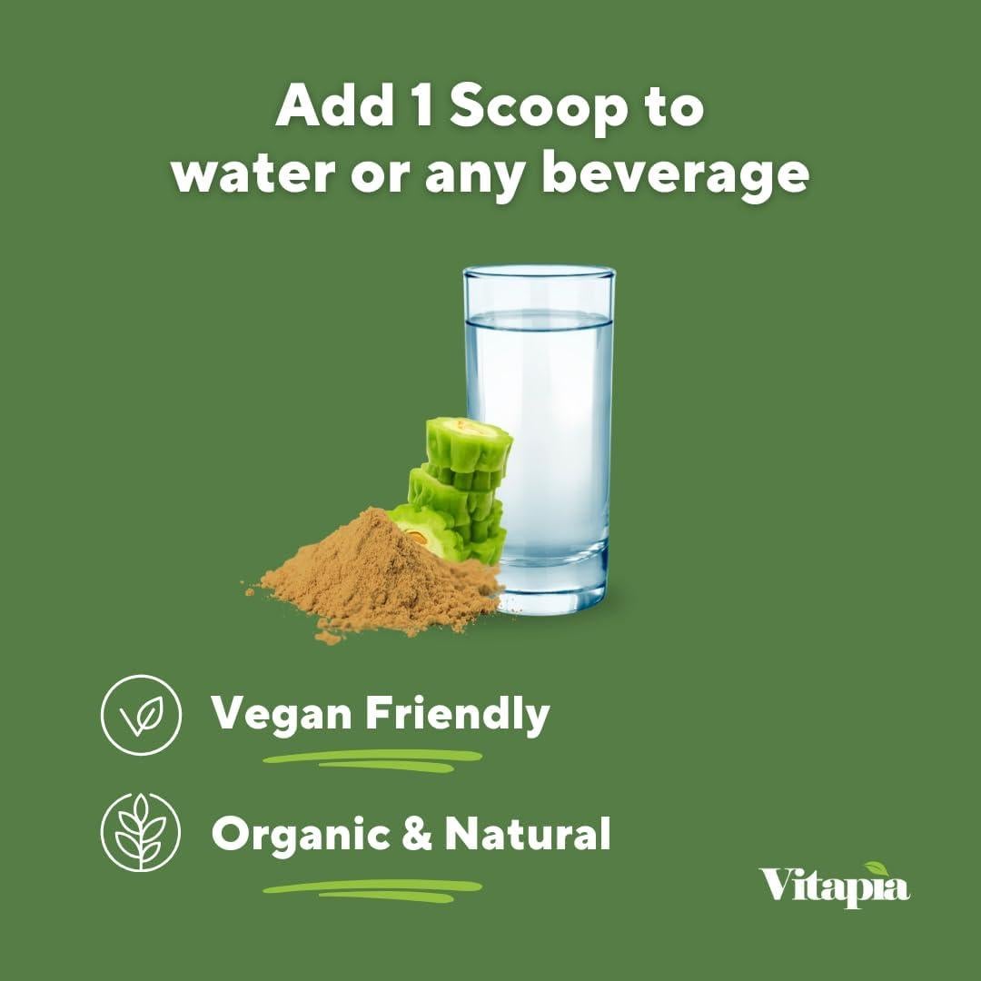 Vitapia Polvo de Melón Amargo Orgánico 100g - Salud Digestiva y Cardiaca