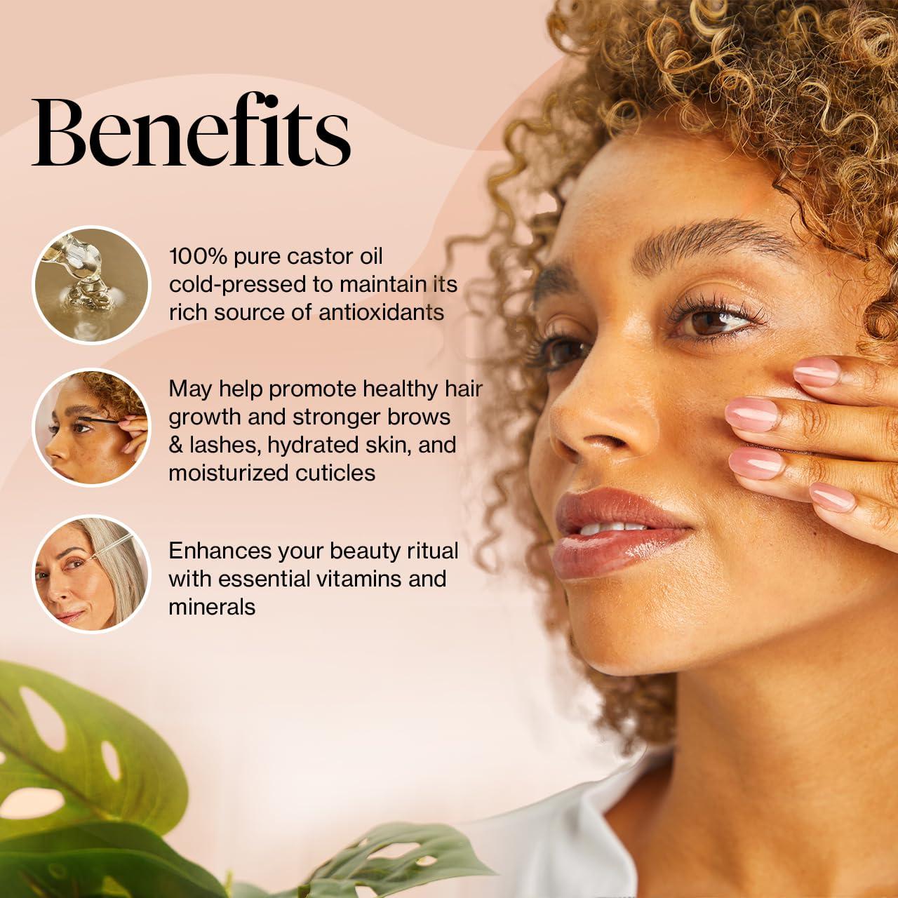 Aceite de Ricino Orgánico Kitsch 59 ml - Crecimiento Cabello y Piel